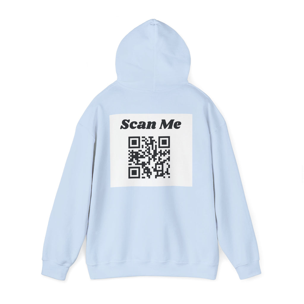 "theOlivetbee" hoodie | QR code back, Scan Me
