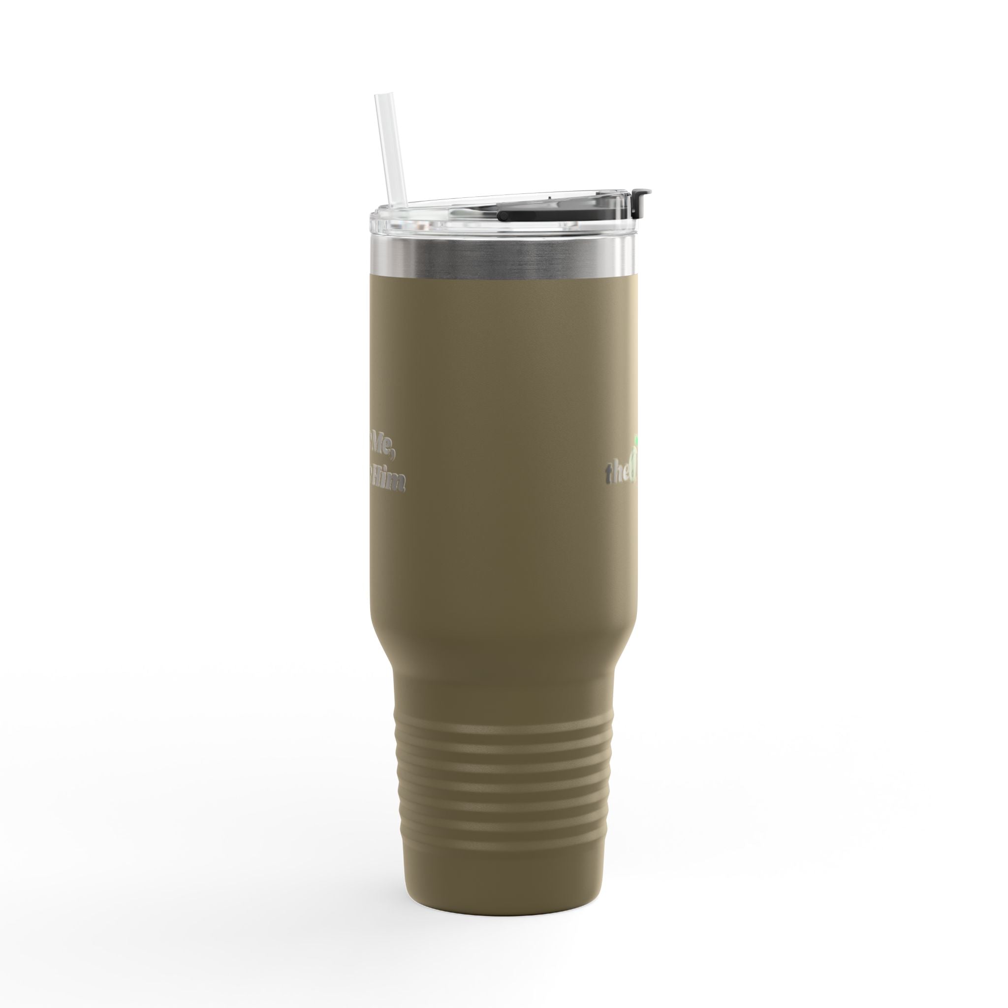 40oz Insulated Travel Mug — "theOlivetbee" Stainless Tumbler with Straw