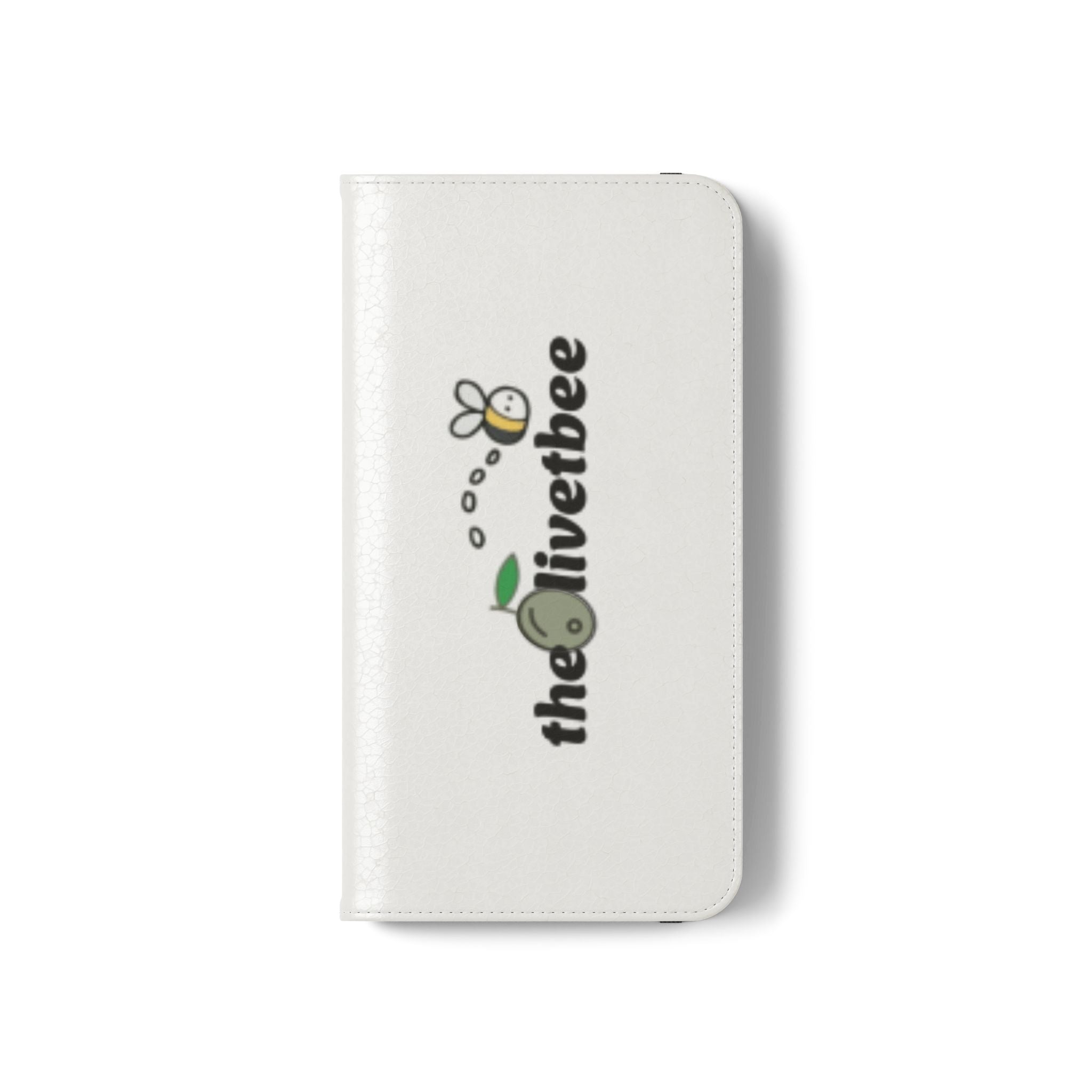 Flip Case Phone Wallet — 'theOlivetbee' Folio with Card Slots