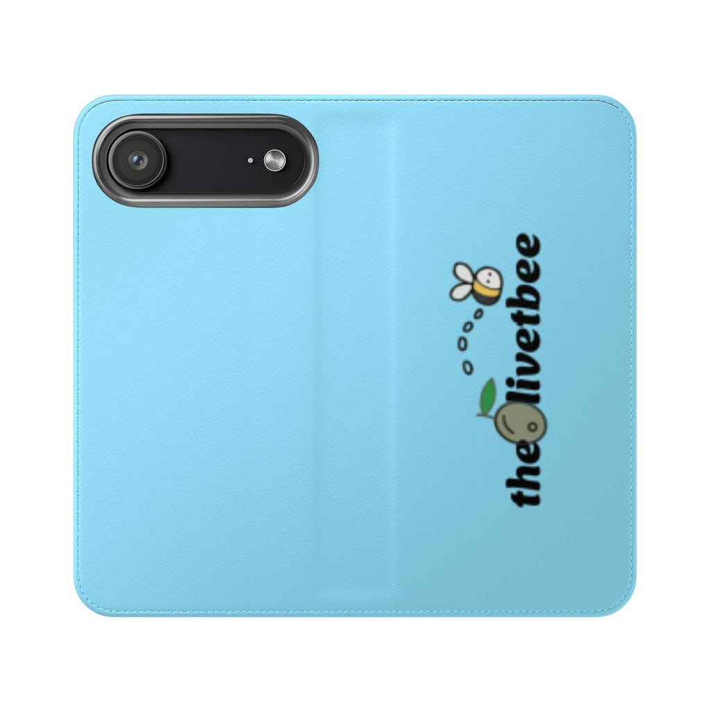 Blue 'theOlivetbee' Flip Phone Case