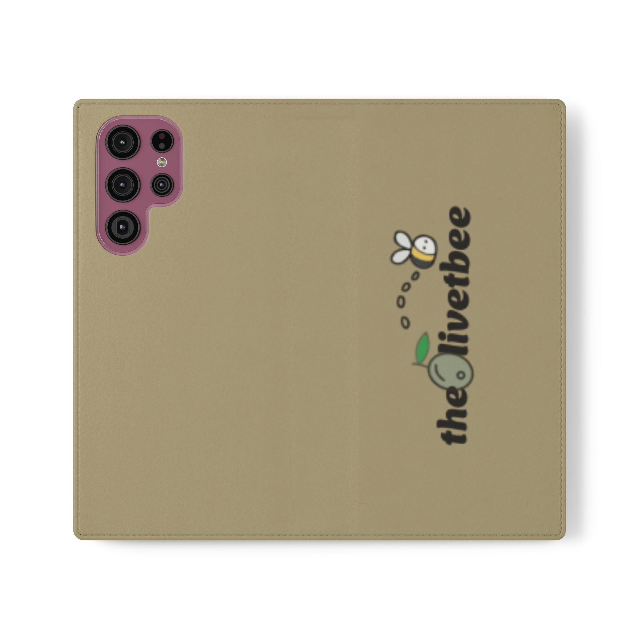 Flip Case Phone Wallet — 'theOlivetbee' Logo Folio Cover with Card Slots