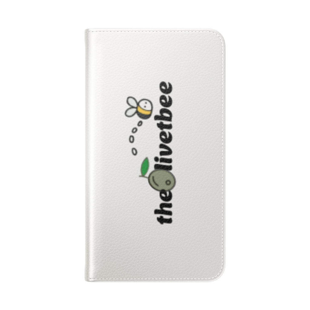 Flip Case Phone Wallet — 'theOlivetbee' Folio with Card Slots