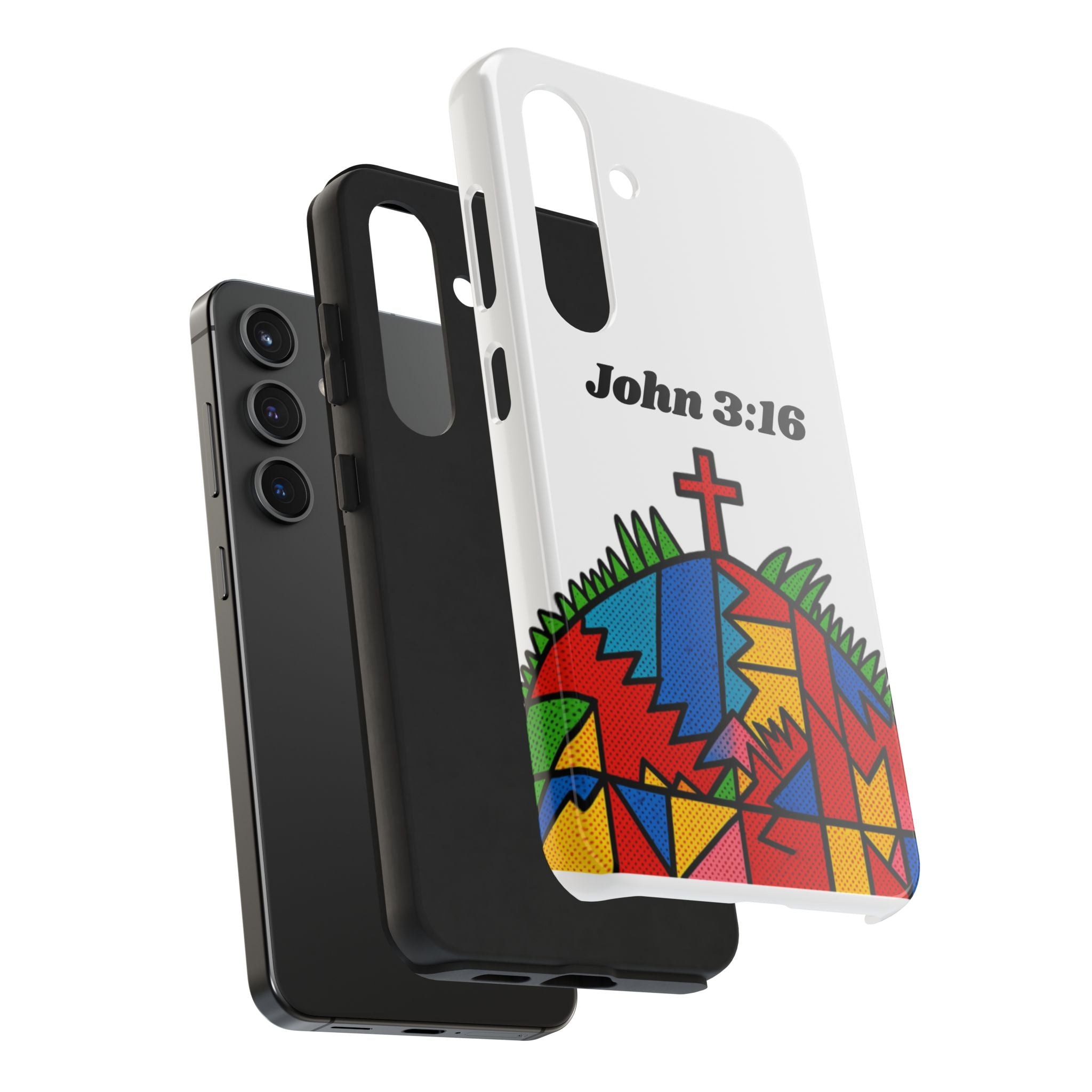 John 3:16 Christian Phone Case — Tough Religious Bible Verse Design