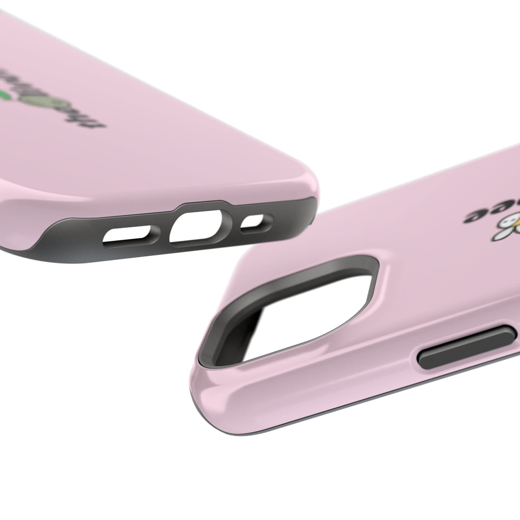 Pink Magnetic Impact-Resistant Phone Case — 'theolivetbee' , Shockproof MagSafe-Compatible Protection