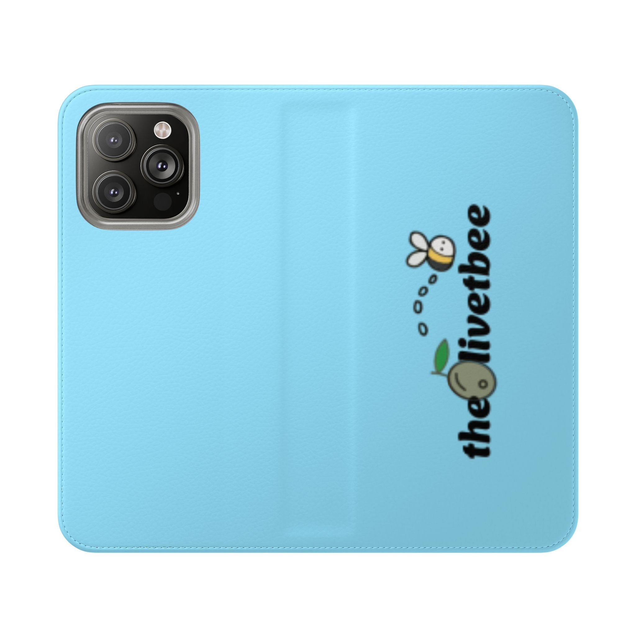 Blue 'theOlivetbee' Flip Phone Case
