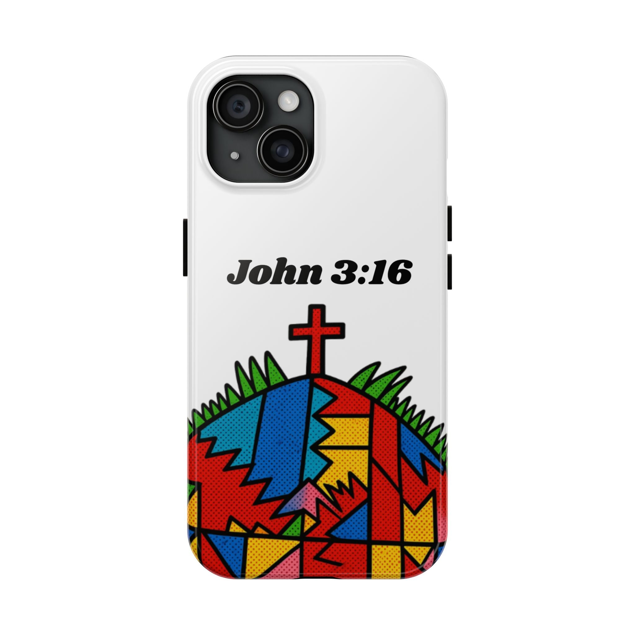 John 3:16 Christian Phone Case — Tough Religious Bible Verse Design