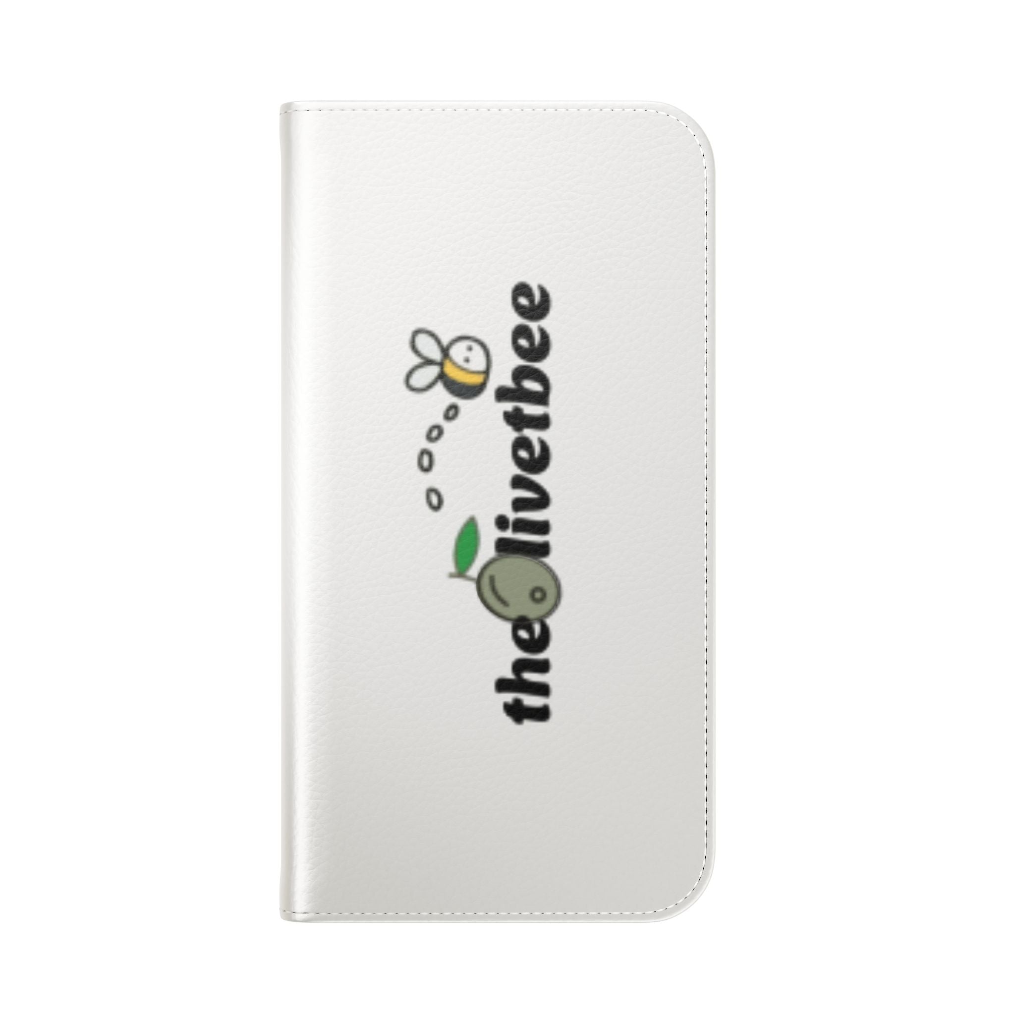 Flip Case Phone Wallet — 'theOlivetbee' Folio with Card Slots