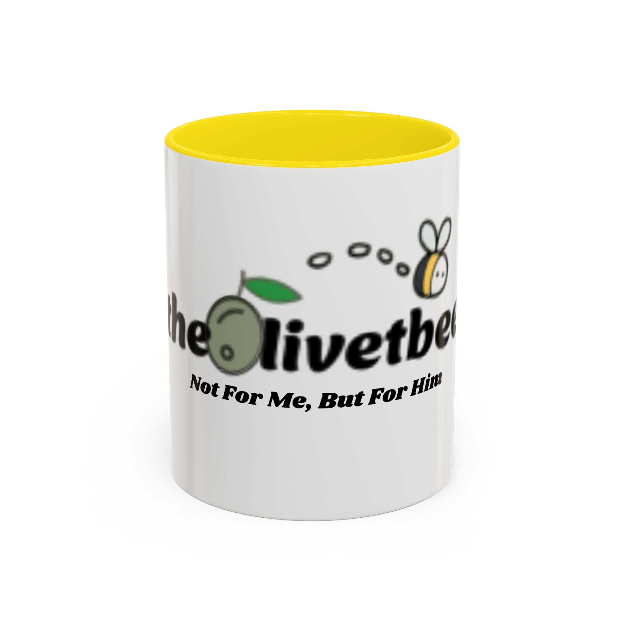 theOlivetbee Coffee Mug — "Not For Me, But For Him" Accent Ceramic Mug (11/15oz)
