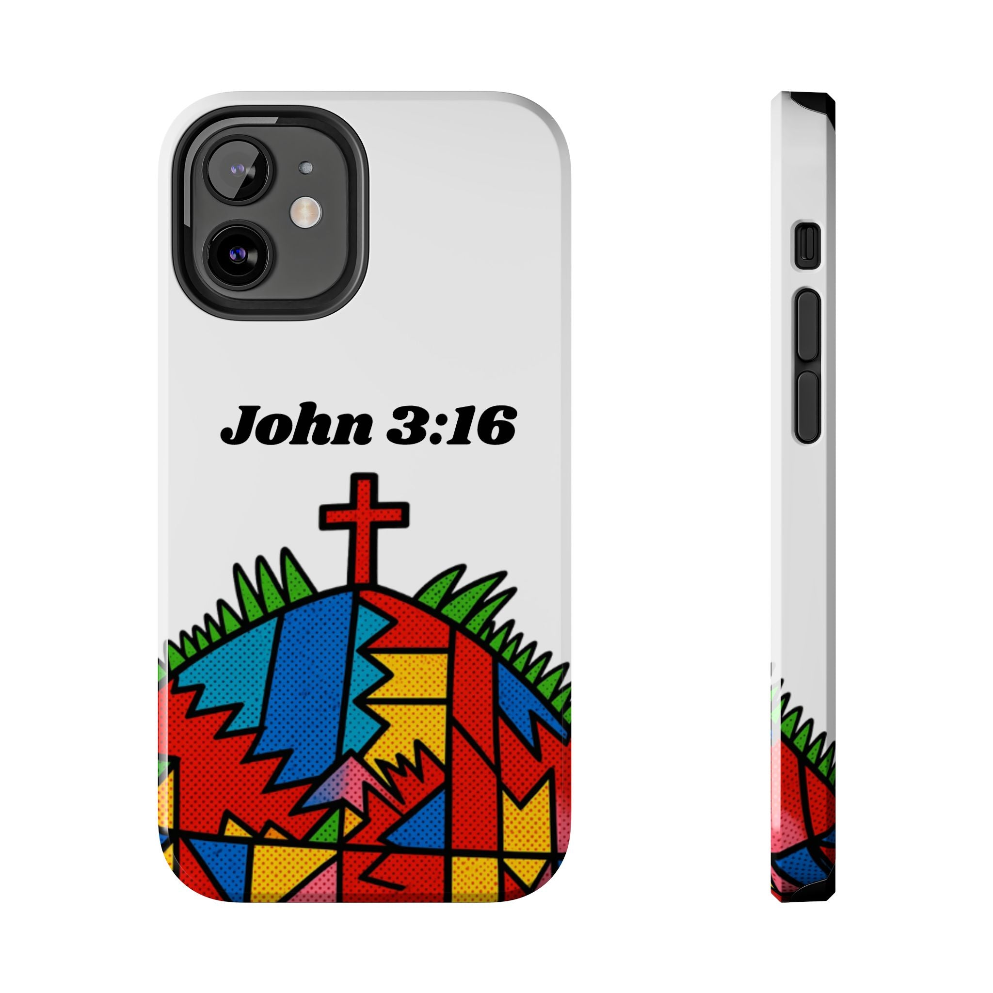 John 3:16 Christian Phone Case — Tough Religious Bible Verse Design