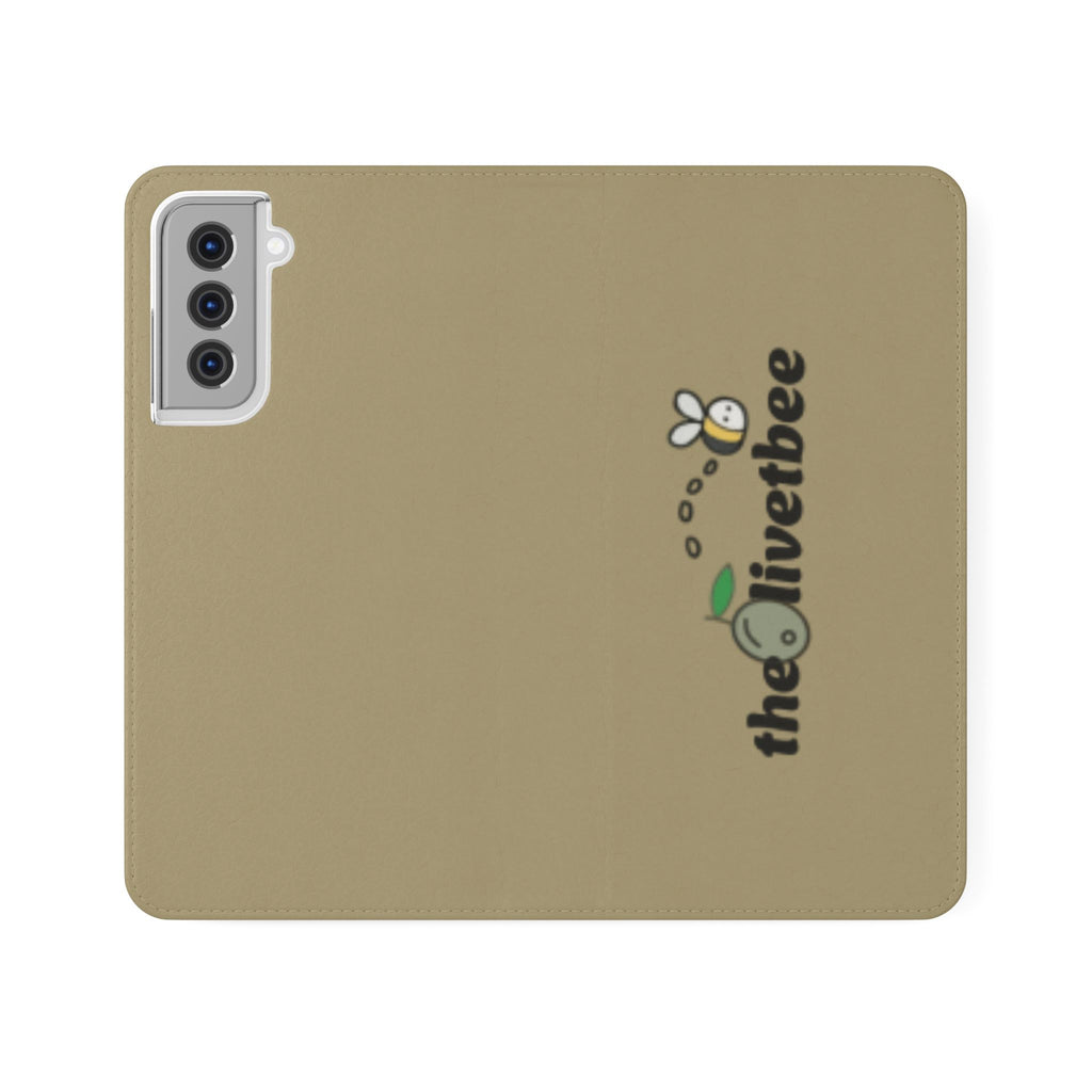 Flip Case Phone Wallet — 'theOlivetbee' Logo Folio Cover with Card Slots