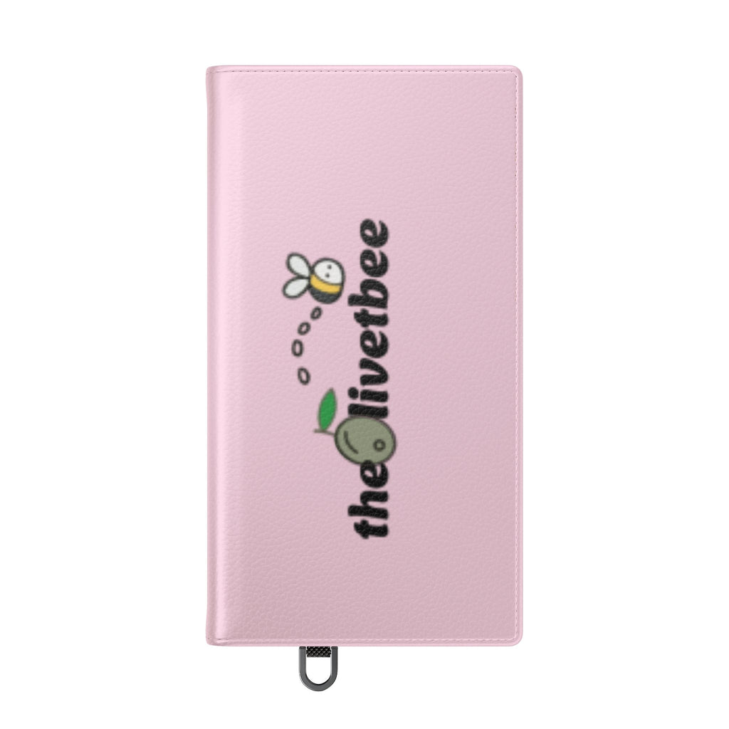 Pink Bee Logo Flip Phone Case — theOlivetbee Wallet Cover