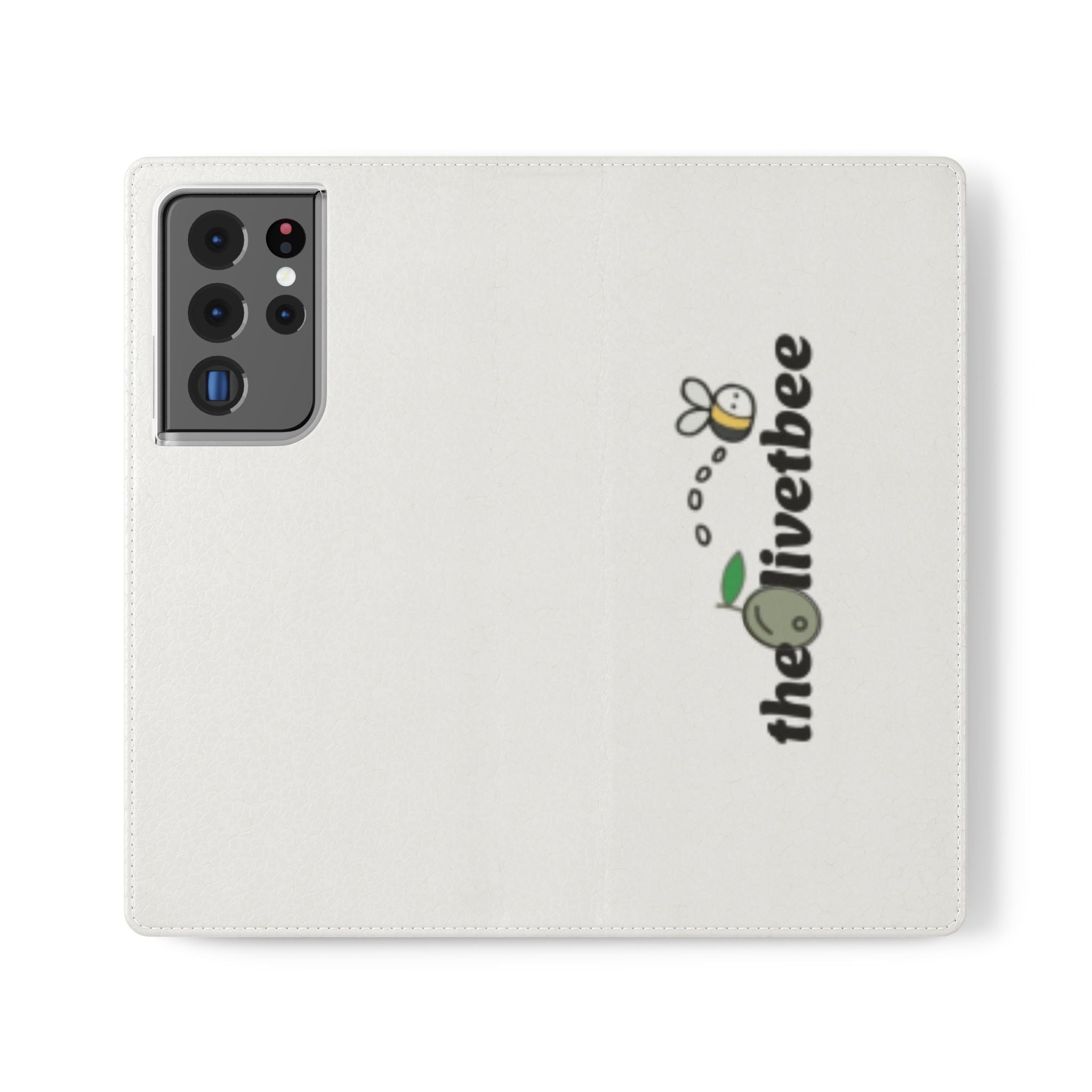 Flip Case Phone Wallet — 'theOlivetbee' Folio with Card Slots
