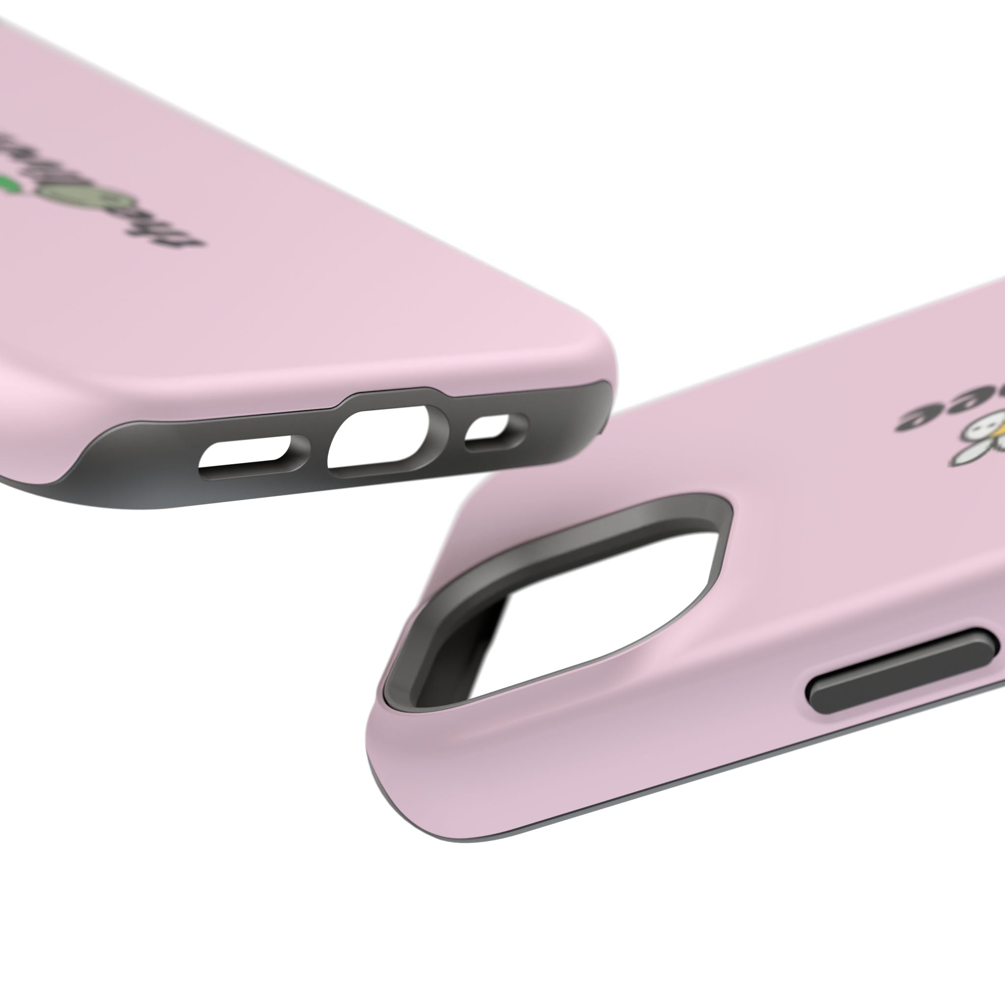 Pink Magnetic Impact-Resistant Phone Case — 'theolivetbee' , Shockproof MagSafe-Compatible Protection