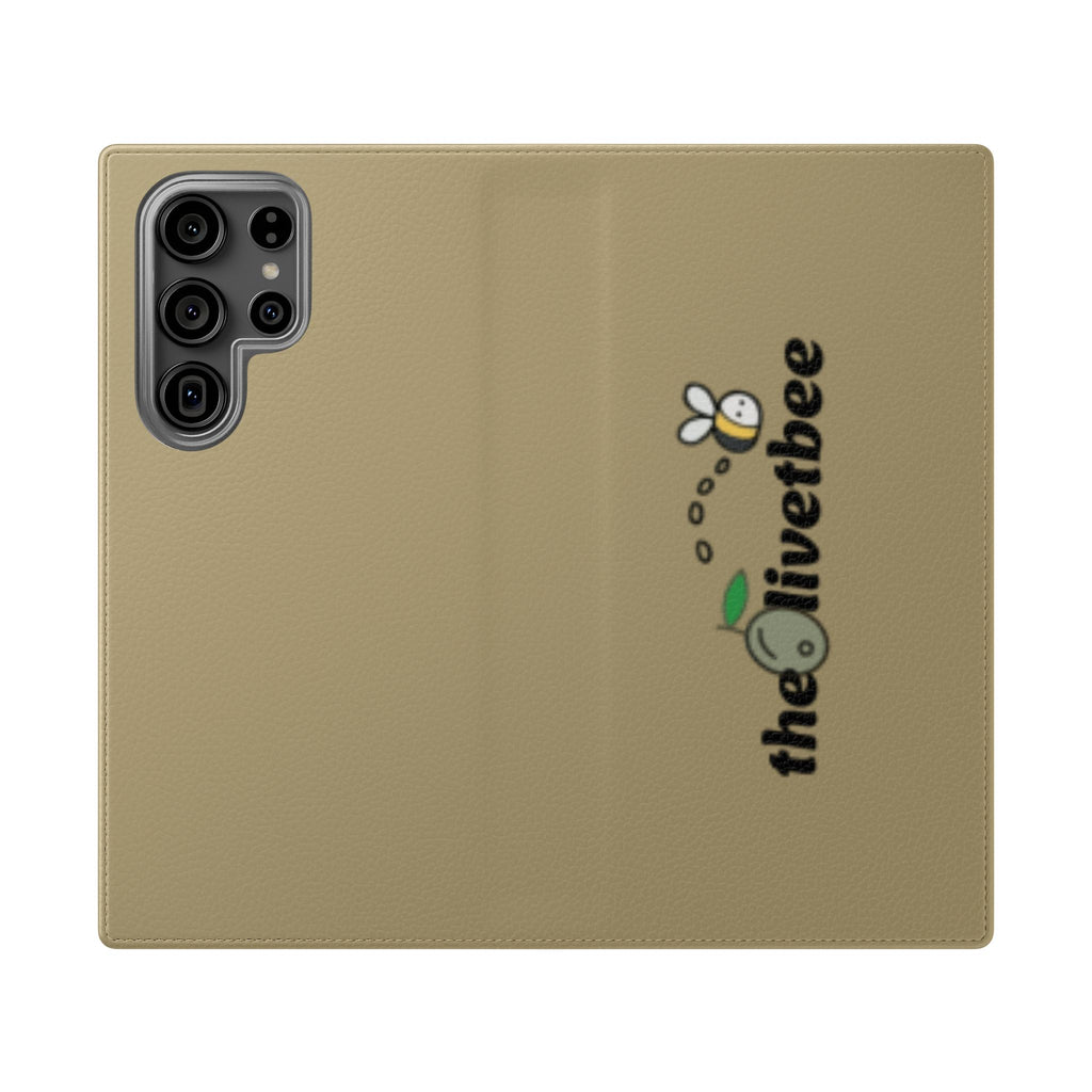 Flip Case Phone Wallet — 'theOlivetbee' Logo Folio Cover with Card Slots