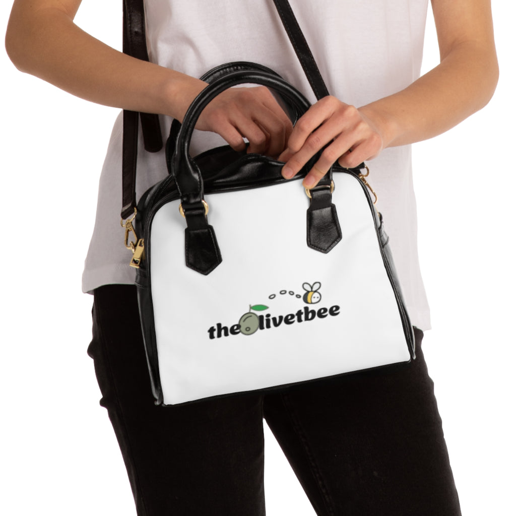 Hebrews 11:1 Shoulder Handbag — Inspirational Faith Tote with 'theolivetbee' Logo