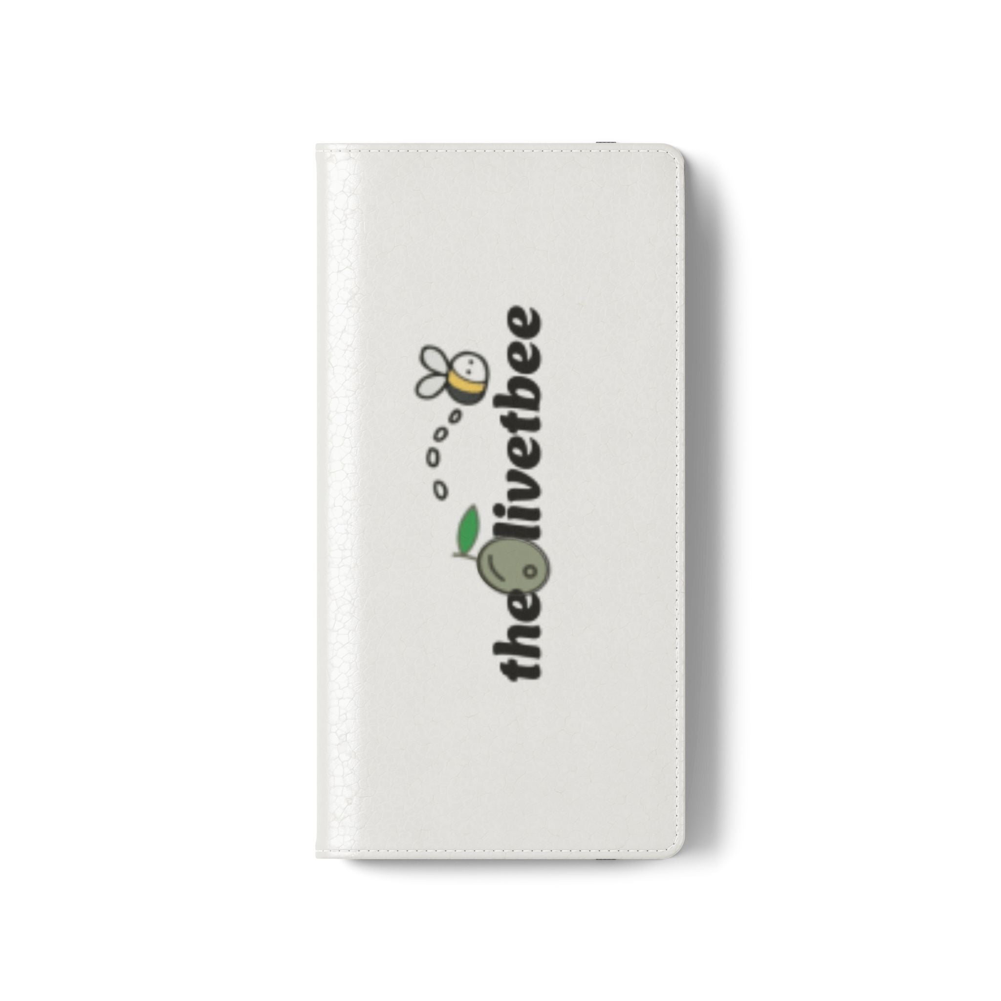 Flip Case Phone Wallet — 'theOlivetbee' Folio with Card Slots
