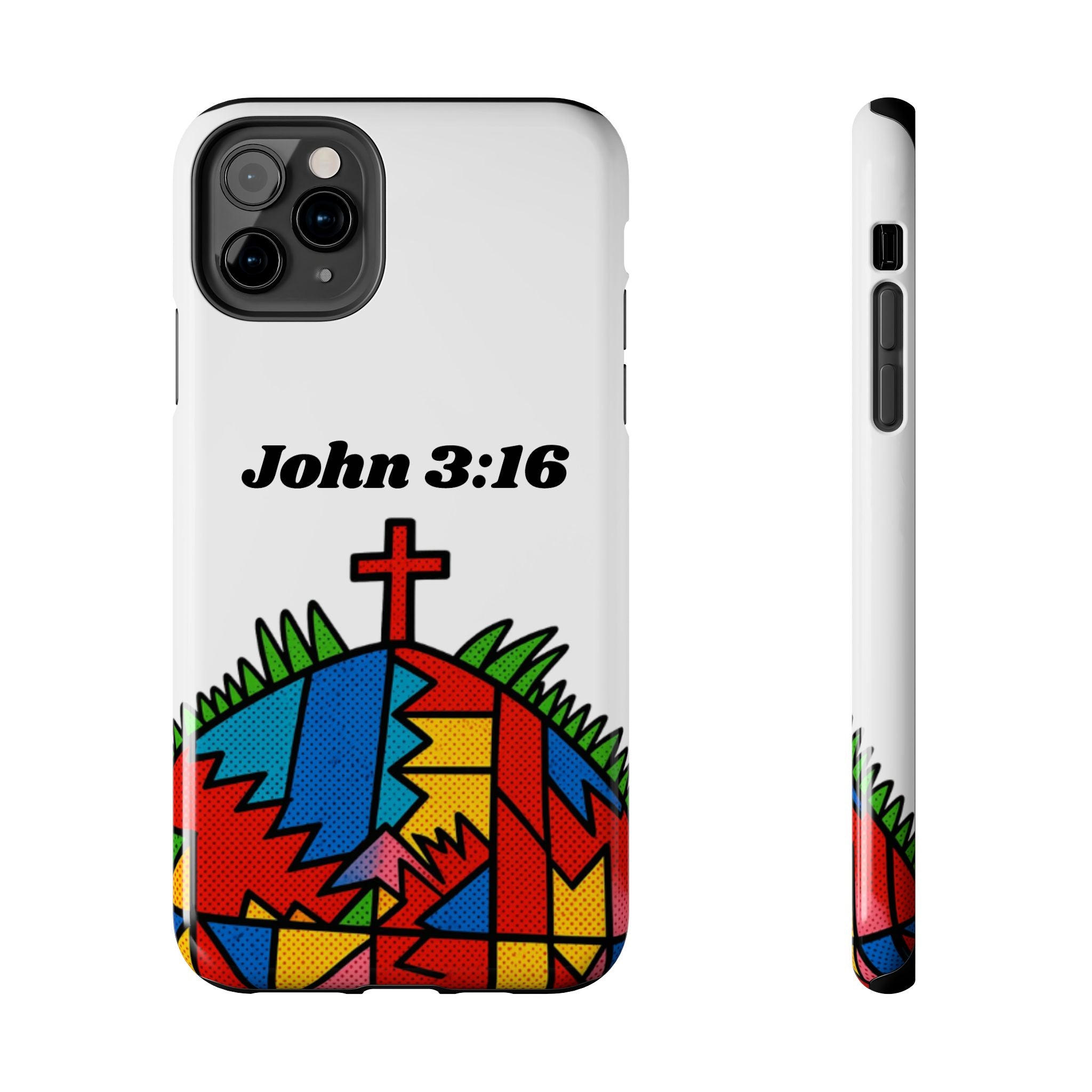 John 3:16 Christian Phone Case — Tough Religious Bible Verse Design