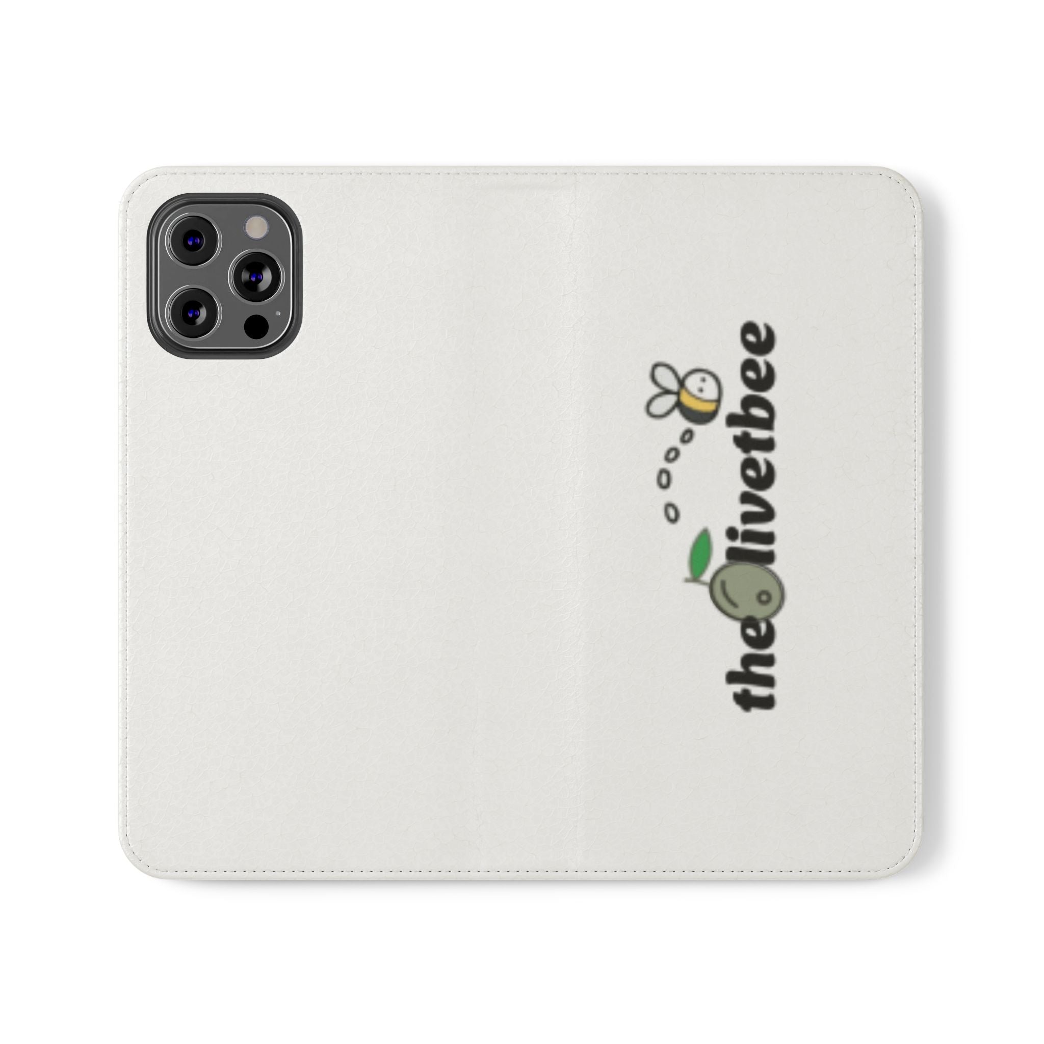 Flip Case Phone Wallet — 'theOlivetbee' Folio with Card Slots