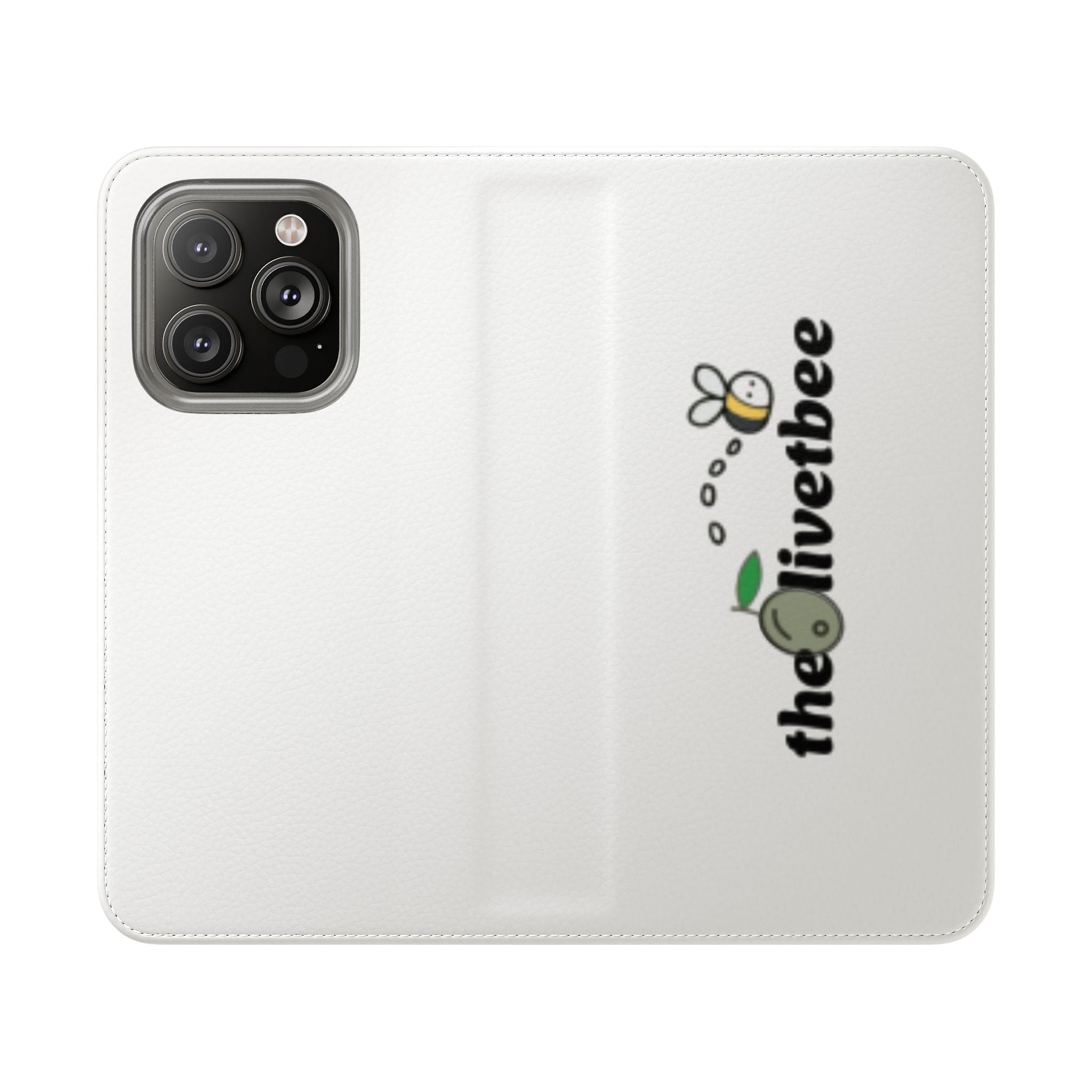 Flip Case Phone Wallet — 'theOlivetbee' Folio with Card Slots