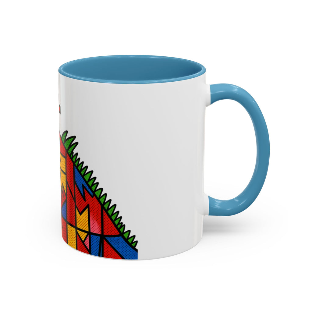 Colorful Christian Cross Accent Coffee Mug — Vibrant Faith Art (11/15oz)