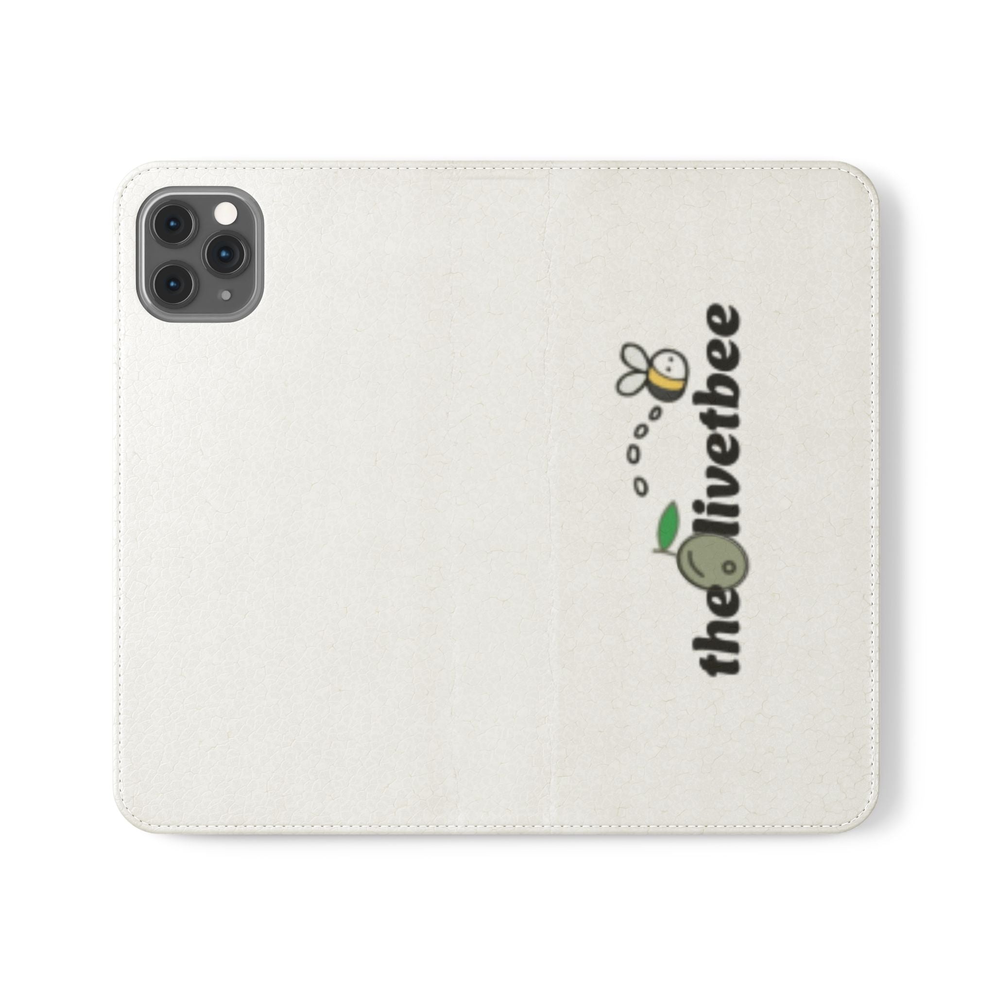 Flip Case Phone Wallet — 'theOlivetbee' Folio with Card Slots