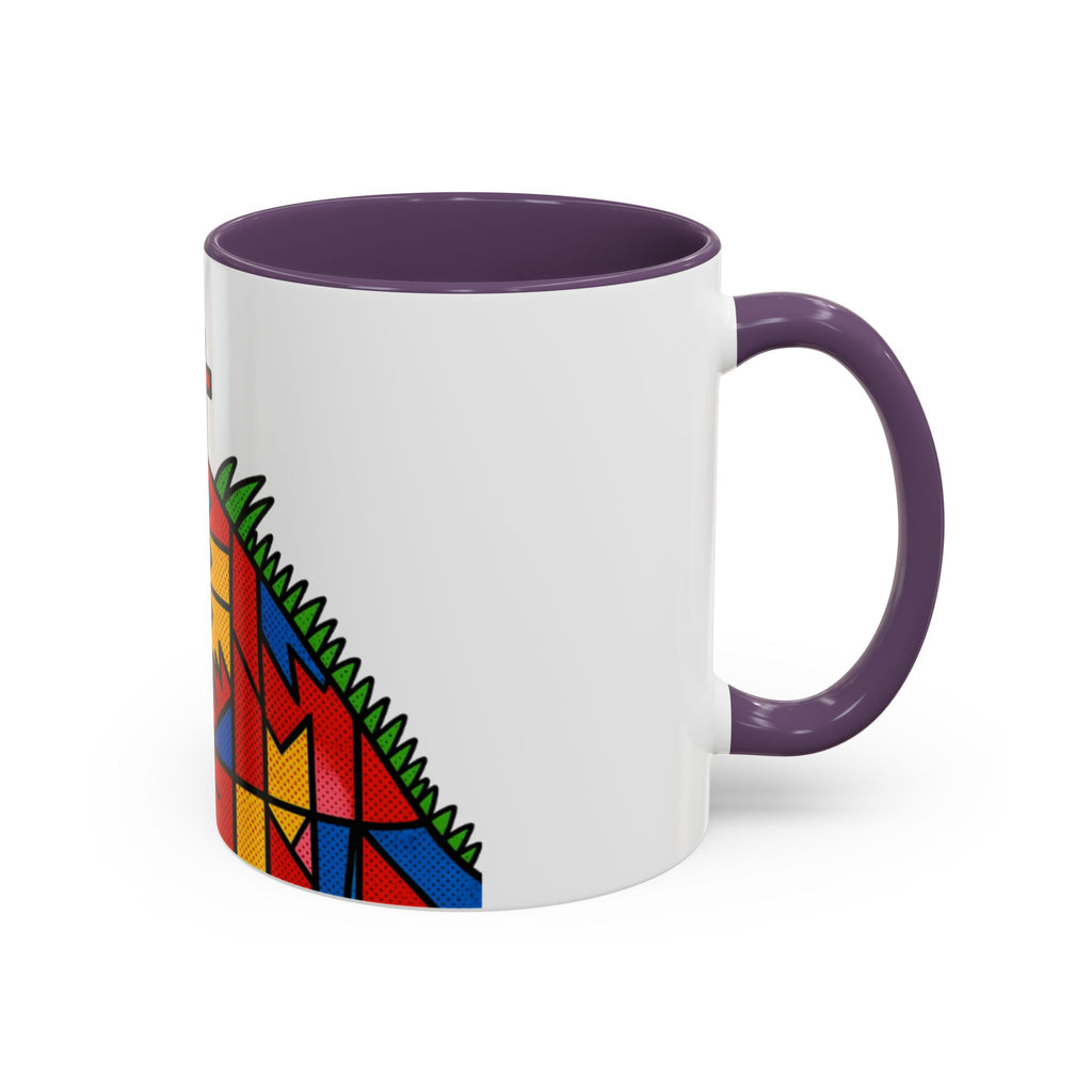 Colorful Christian Cross Accent Coffee Mug — Vibrant Faith Art (11/15oz)