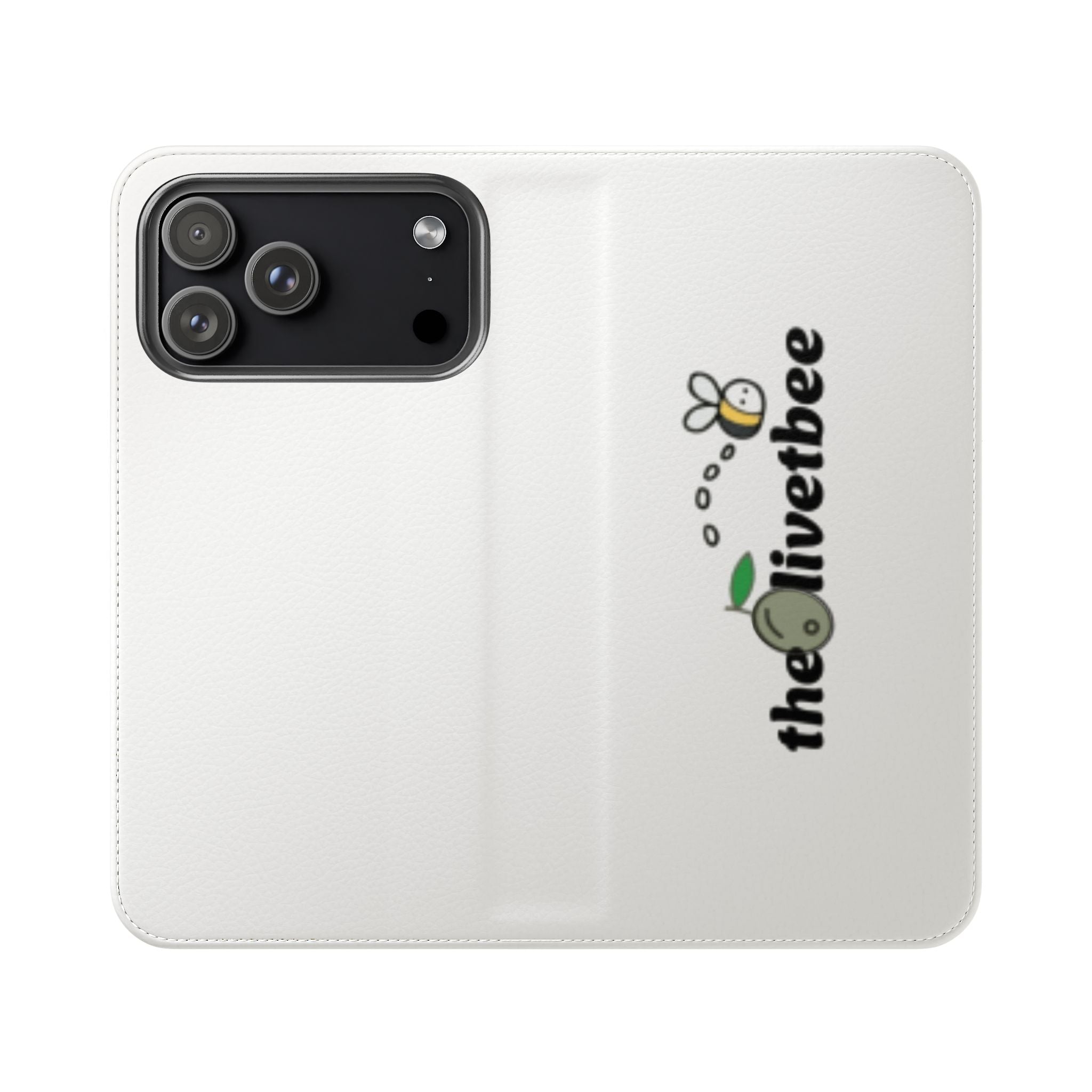 Flip Case Phone Wallet — 'theOlivetbee' Folio with Card Slots
