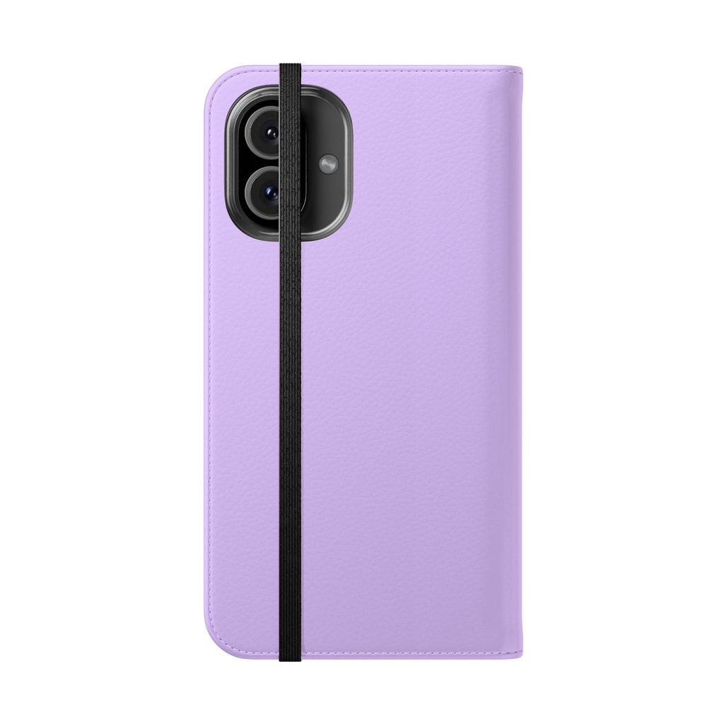 Lavender Flip Phone Case – “Tried, Tested, God’s Given Grace” Wallet Cover