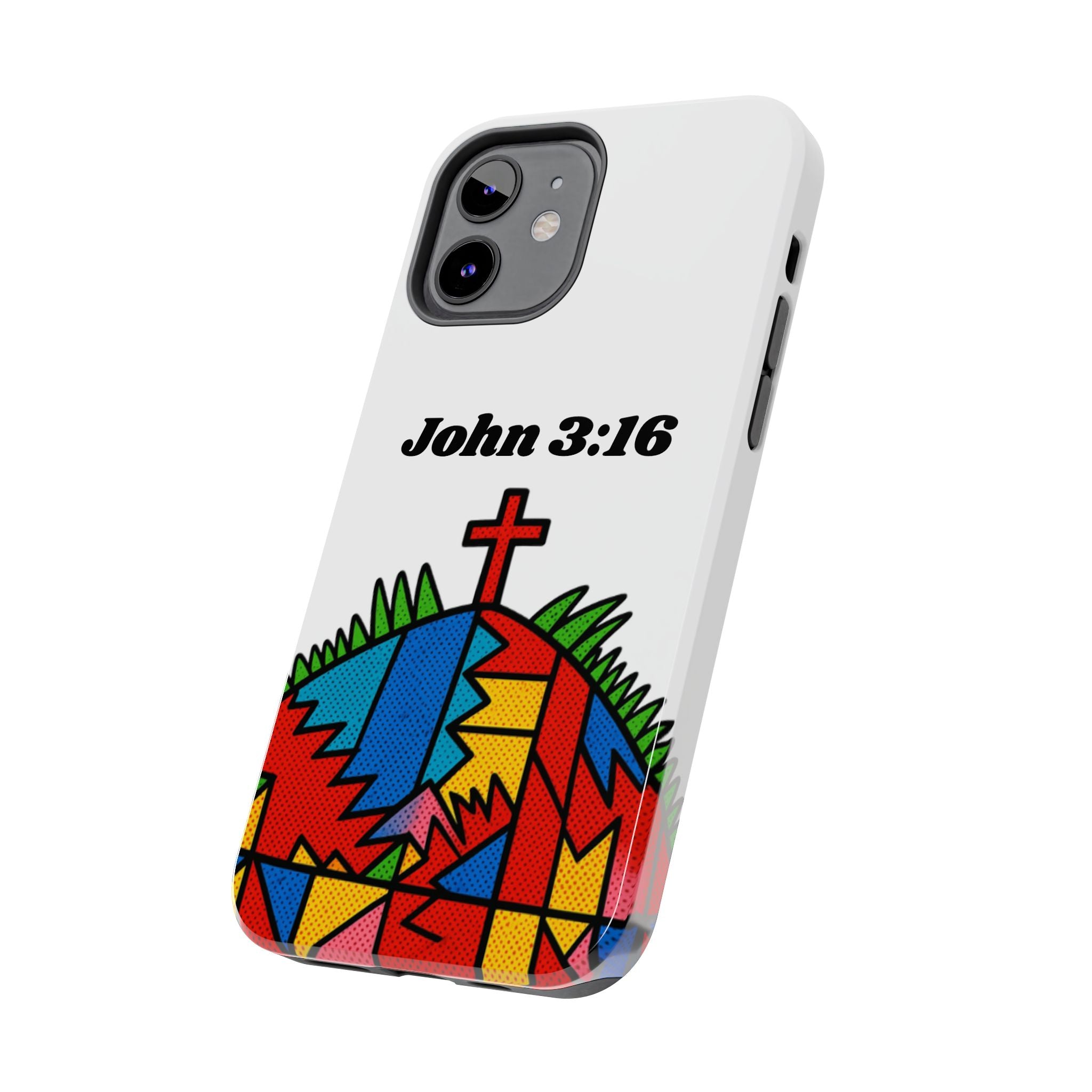 John 3:16 Christian Phone Case — Tough Religious Bible Verse Design