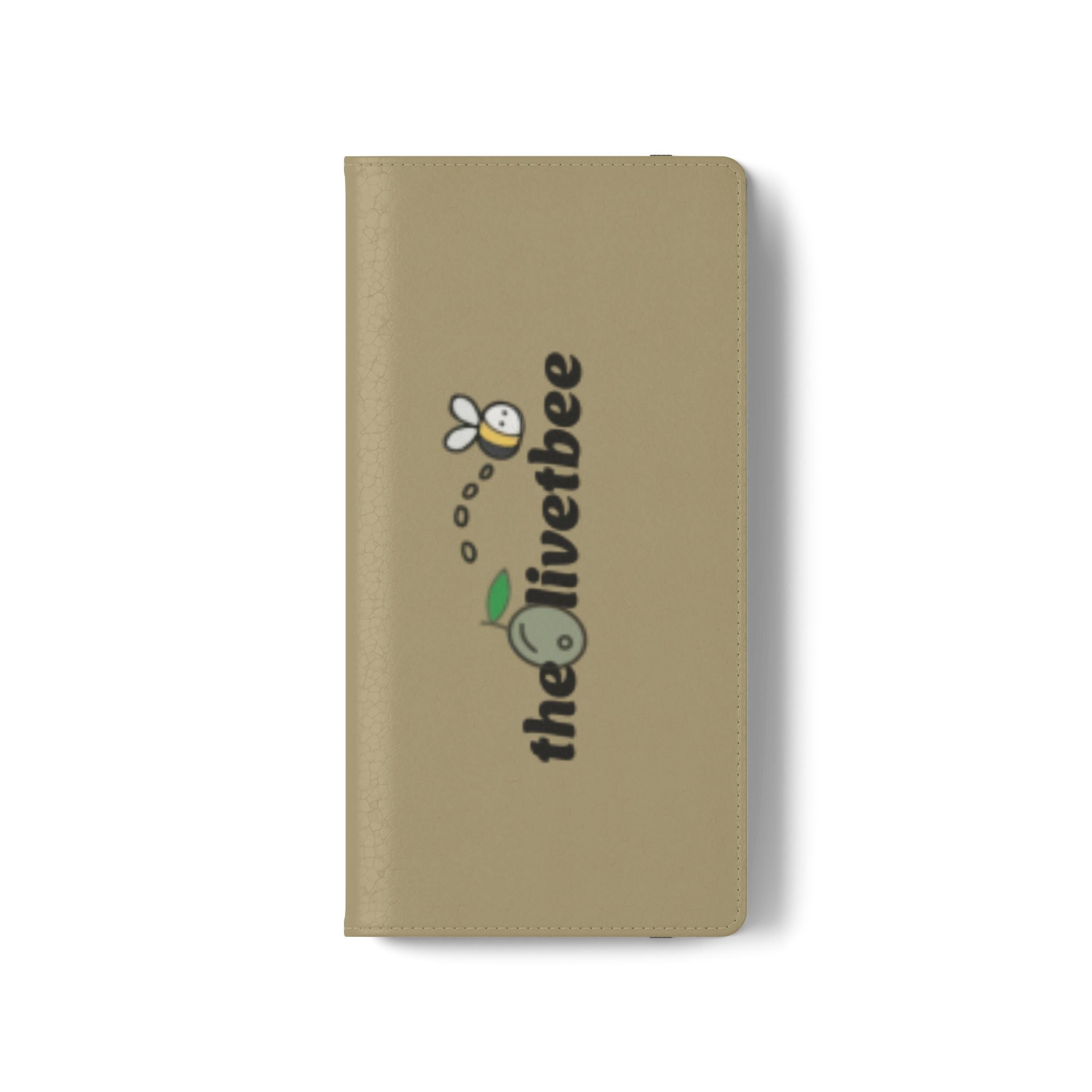 Flip Case Phone Wallet — 'theOlivetbee' Logo Folio Cover with Card Slots