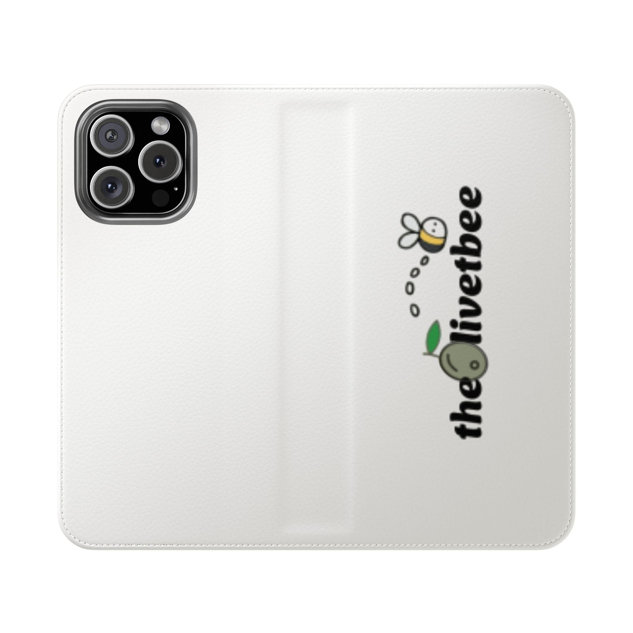 Flip Case Phone Wallet — 'theOlivetbee' Folio with Card Slots