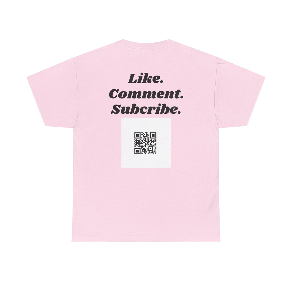 "theOlivetbee" Graphic Tee "Like. Comment. Subscribe."