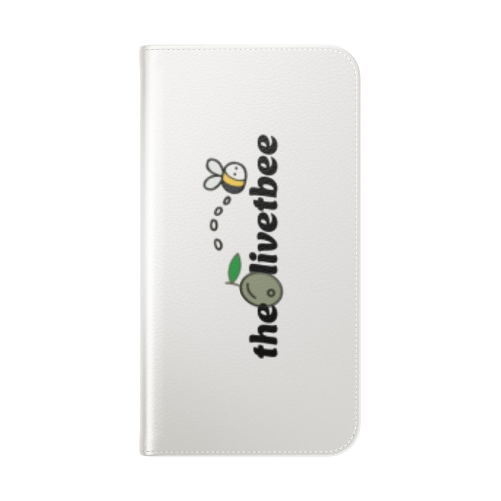 Flip Case Phone Wallet — 'theOlivetbee' Folio with Card Slots