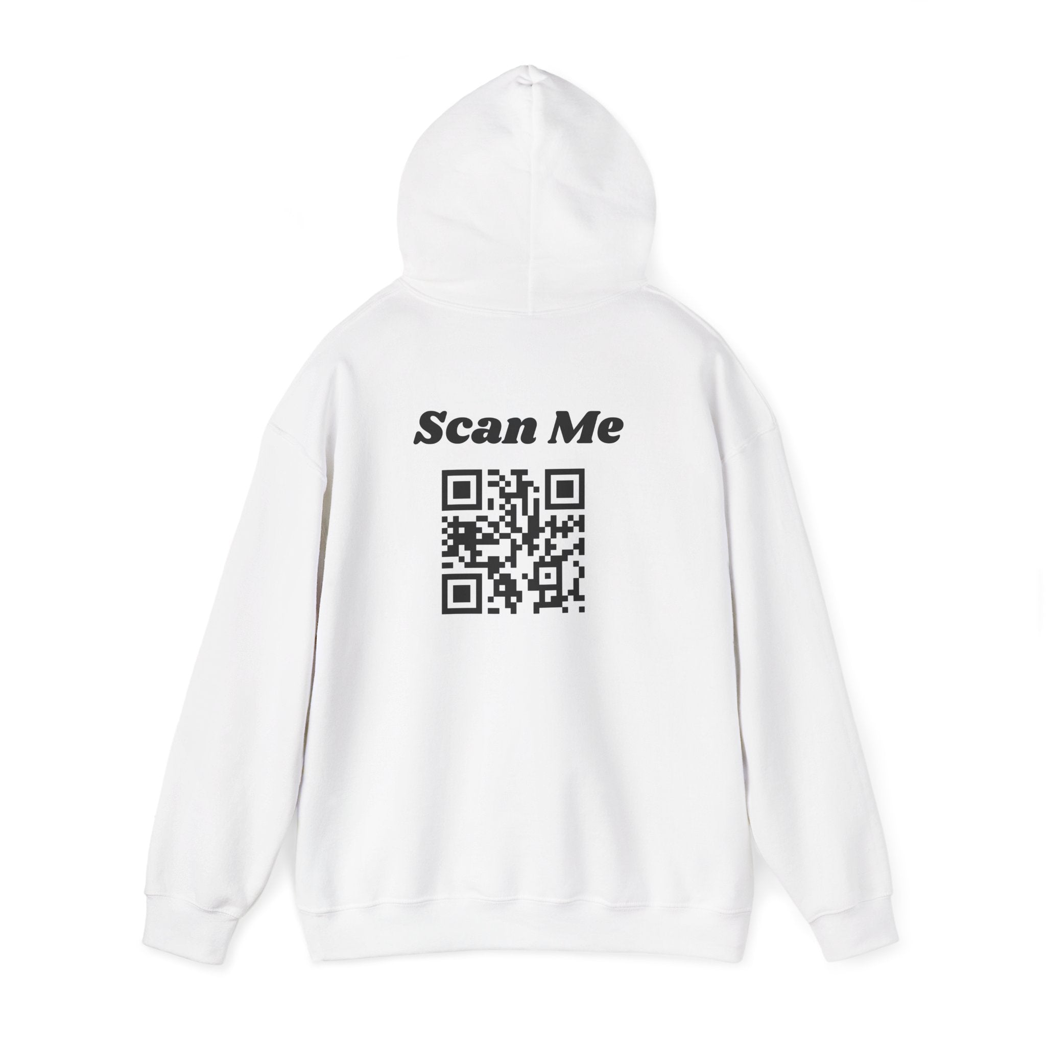 "theOlivetbee" hoodie | QR code back, Scan Me
