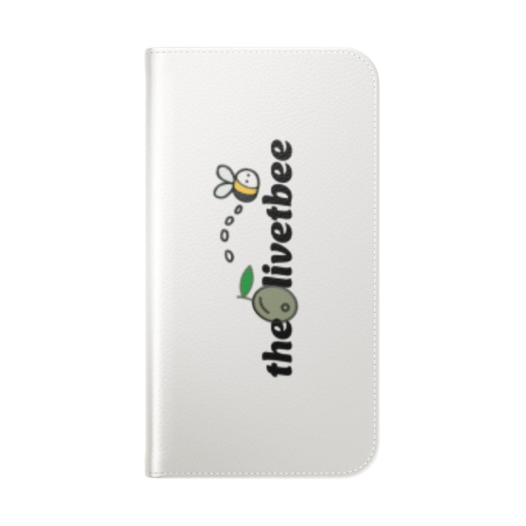 Flip Case Phone Wallet — 'theOlivetbee' Folio with Card Slots