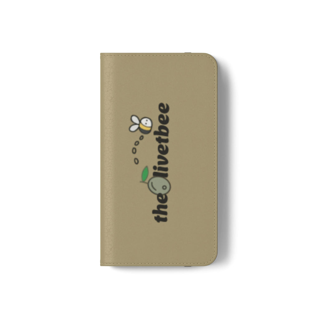 Flip Case Phone Wallet — 'theOlivetbee' Logo Folio Cover with Card Slots