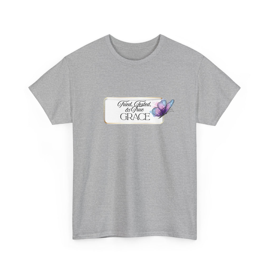 "Tried, Tested, & True Grace" book tee