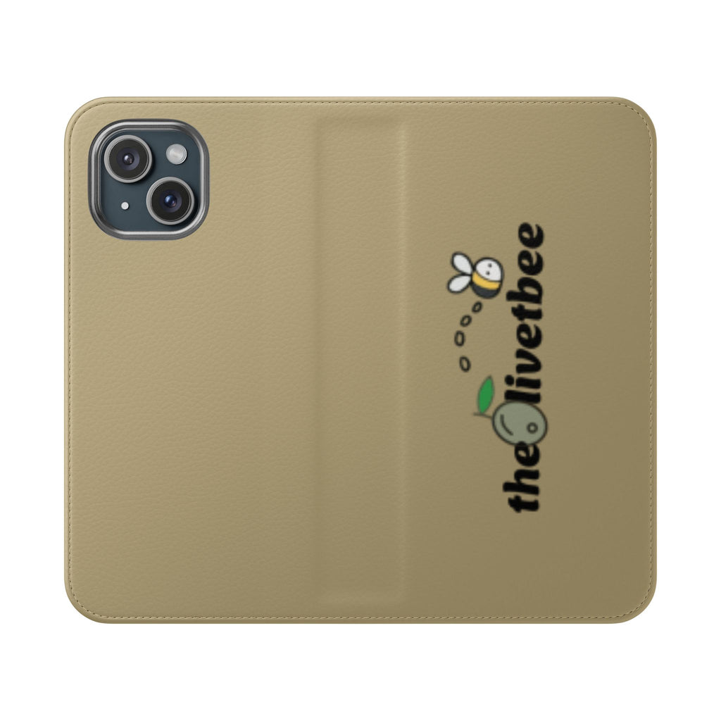 Flip Case Phone Wallet — 'theOlivetbee' Logo Folio Cover with Card Slots