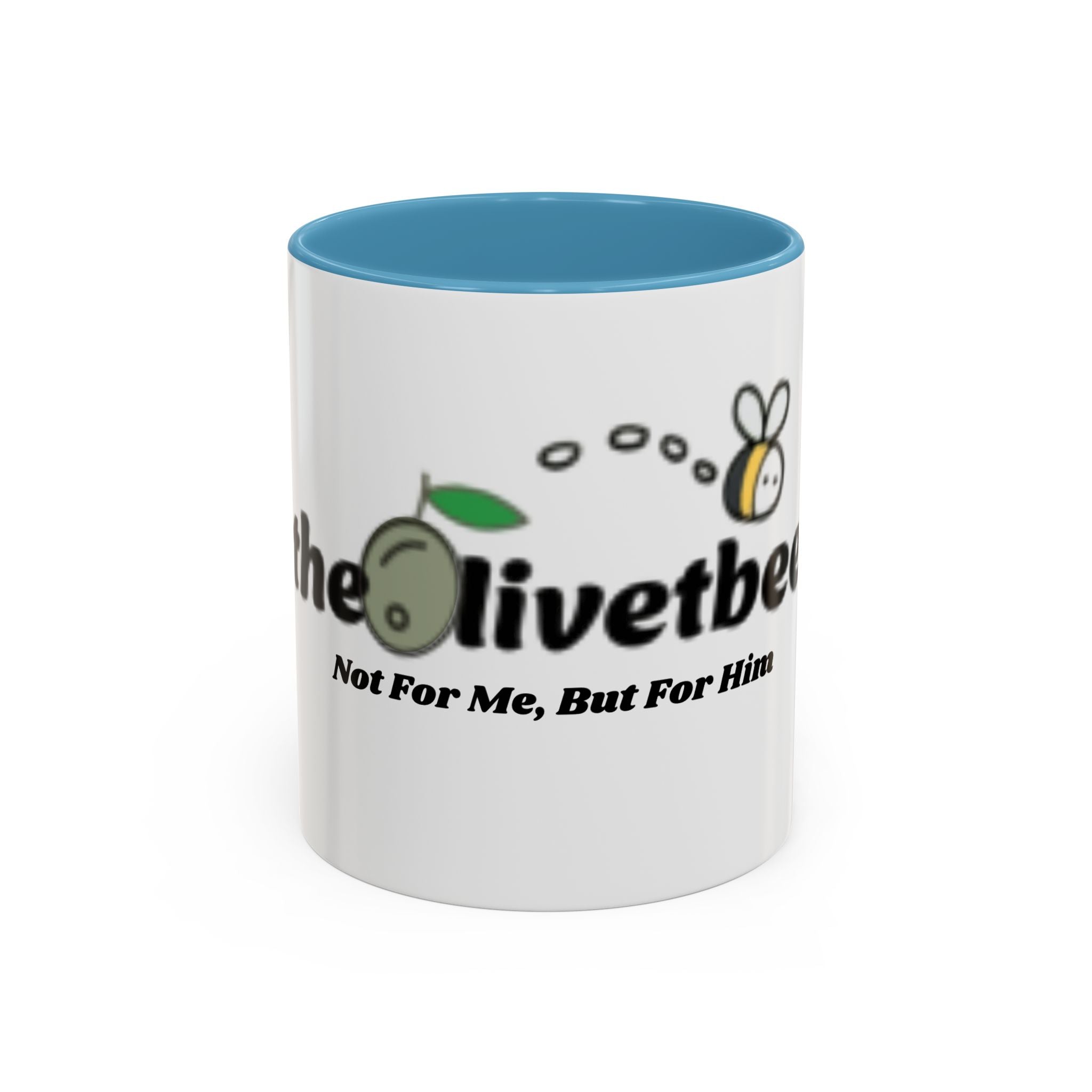 theOlivetbee Coffee Mug — "Not For Me, But For Him" Accent Ceramic Mug (11/15oz)