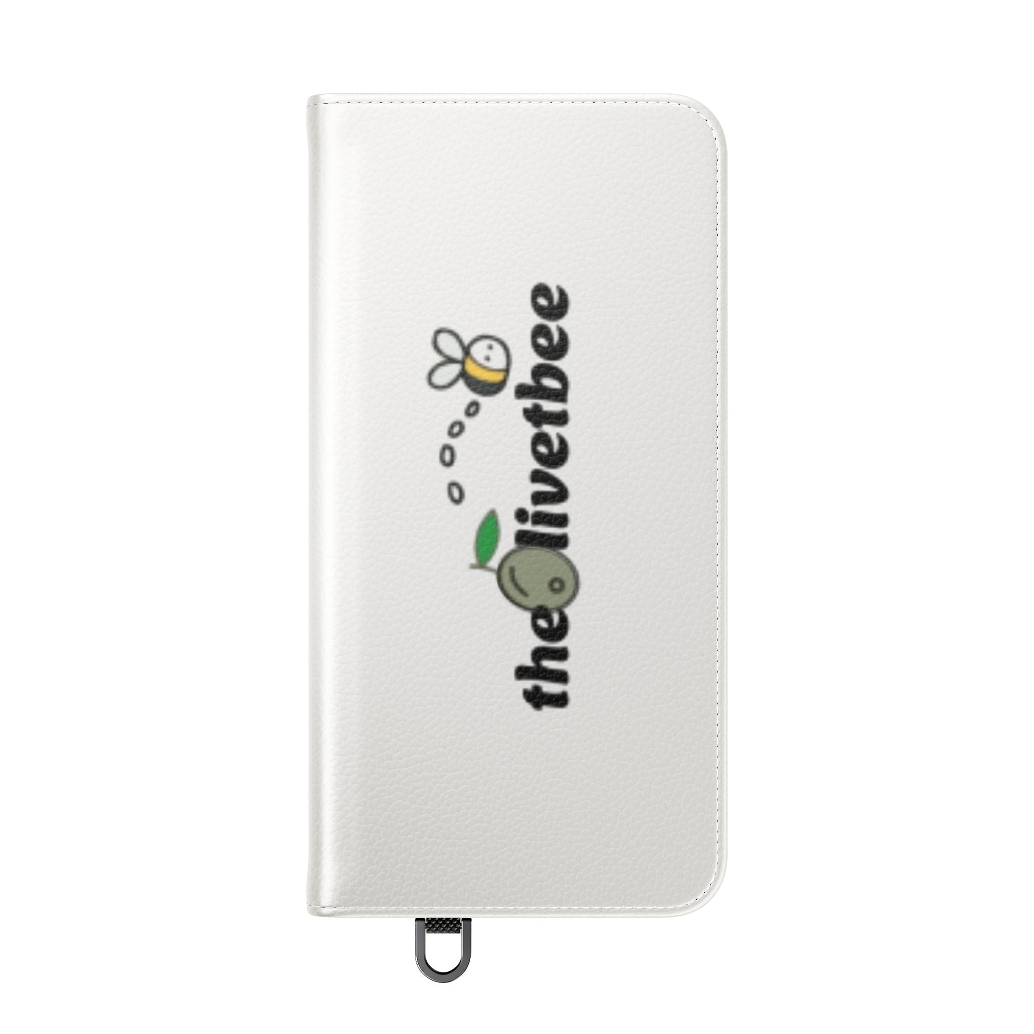 Flip Case Phone Wallet — 'theOlivetbee' Folio with Card Slots