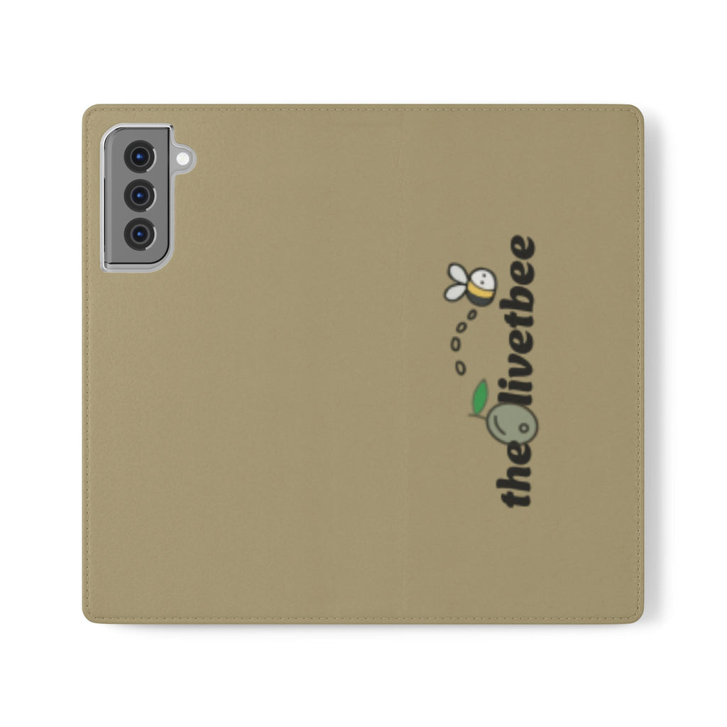 Flip Case Phone Wallet — 'theOlivetbee' Logo Folio Cover with Card Slots