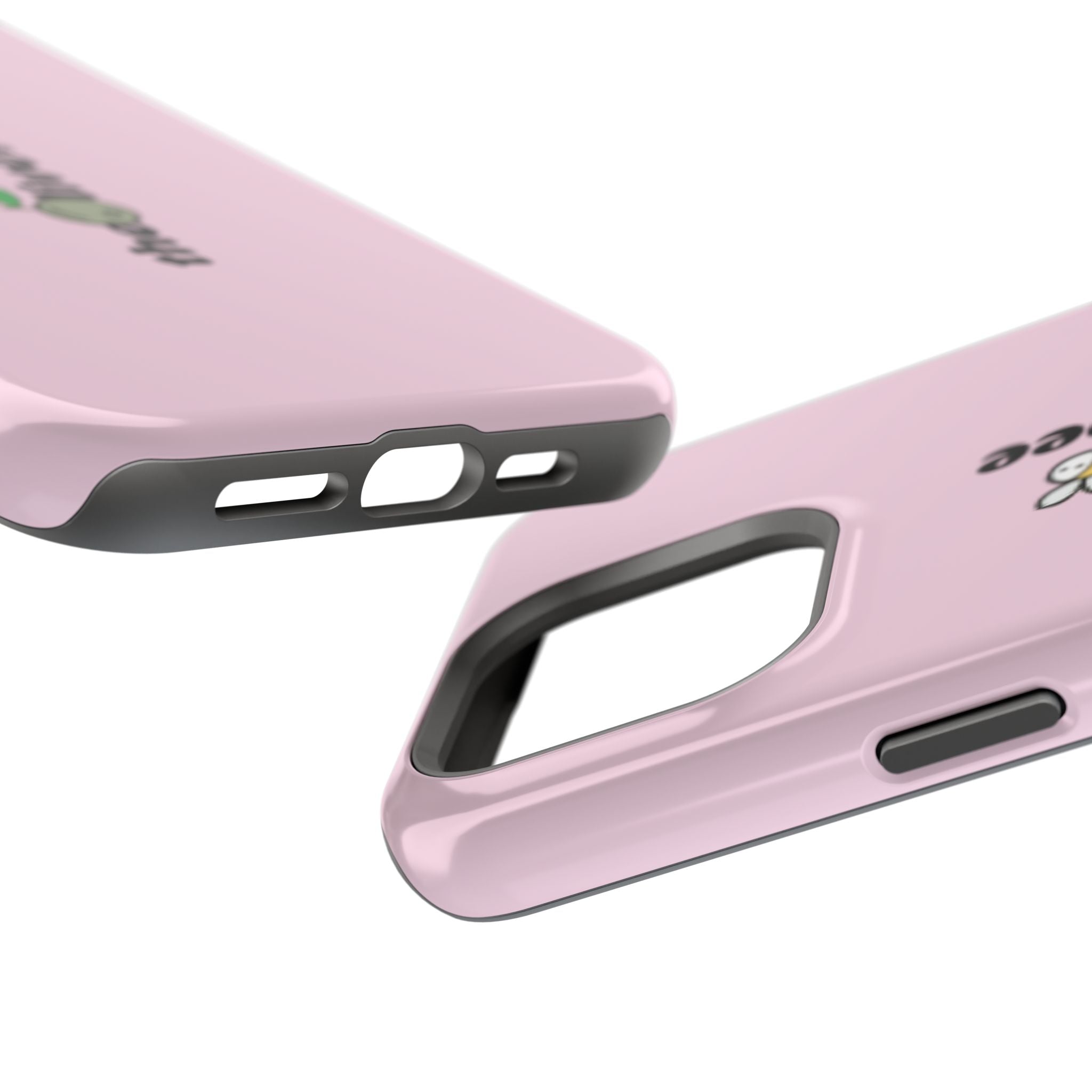 Pink Magnetic Impact-Resistant Phone Case — 'theolivetbee' , Shockproof MagSafe-Compatible Protection