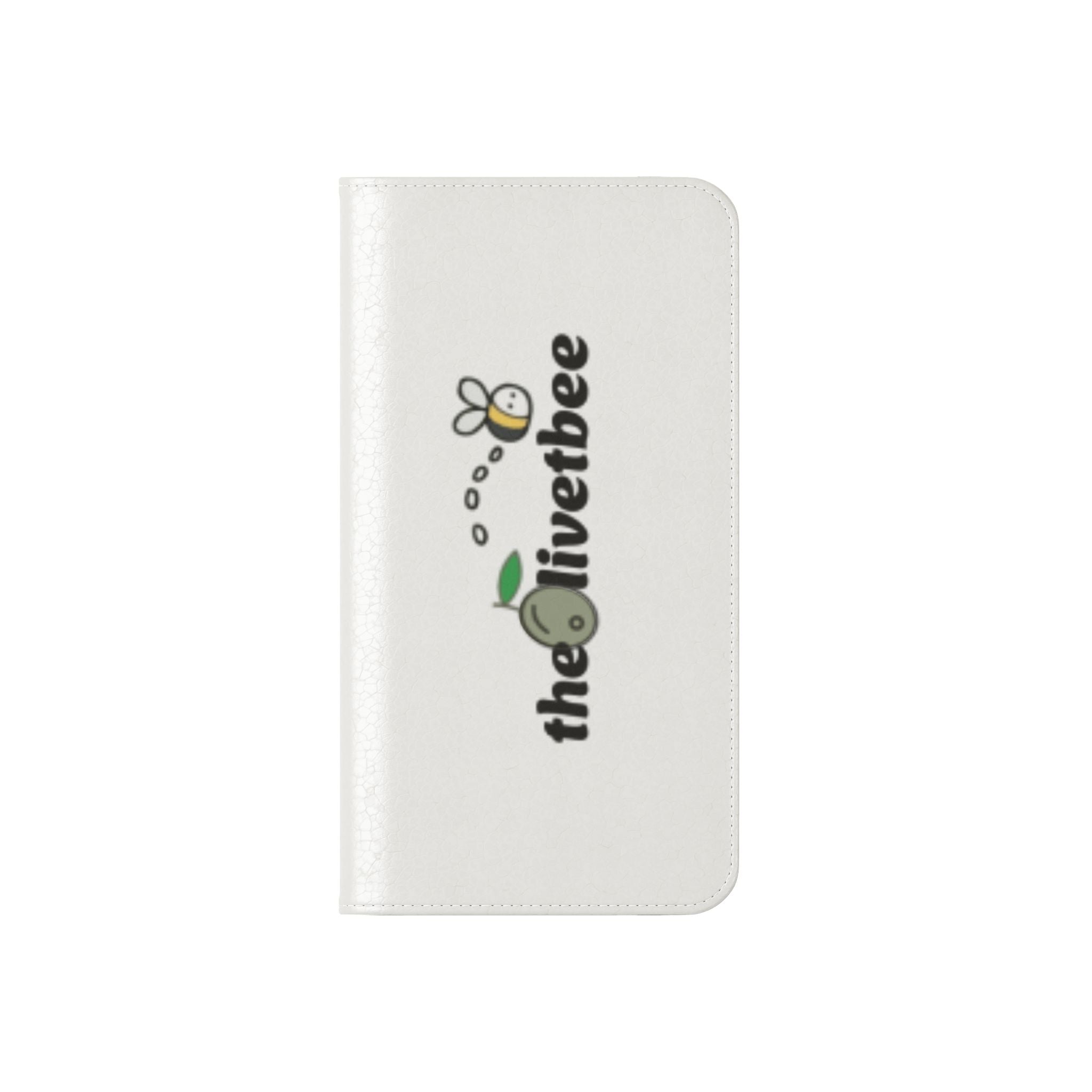 Flip Case Phone Wallet — 'theOlivetbee' Folio with Card Slots