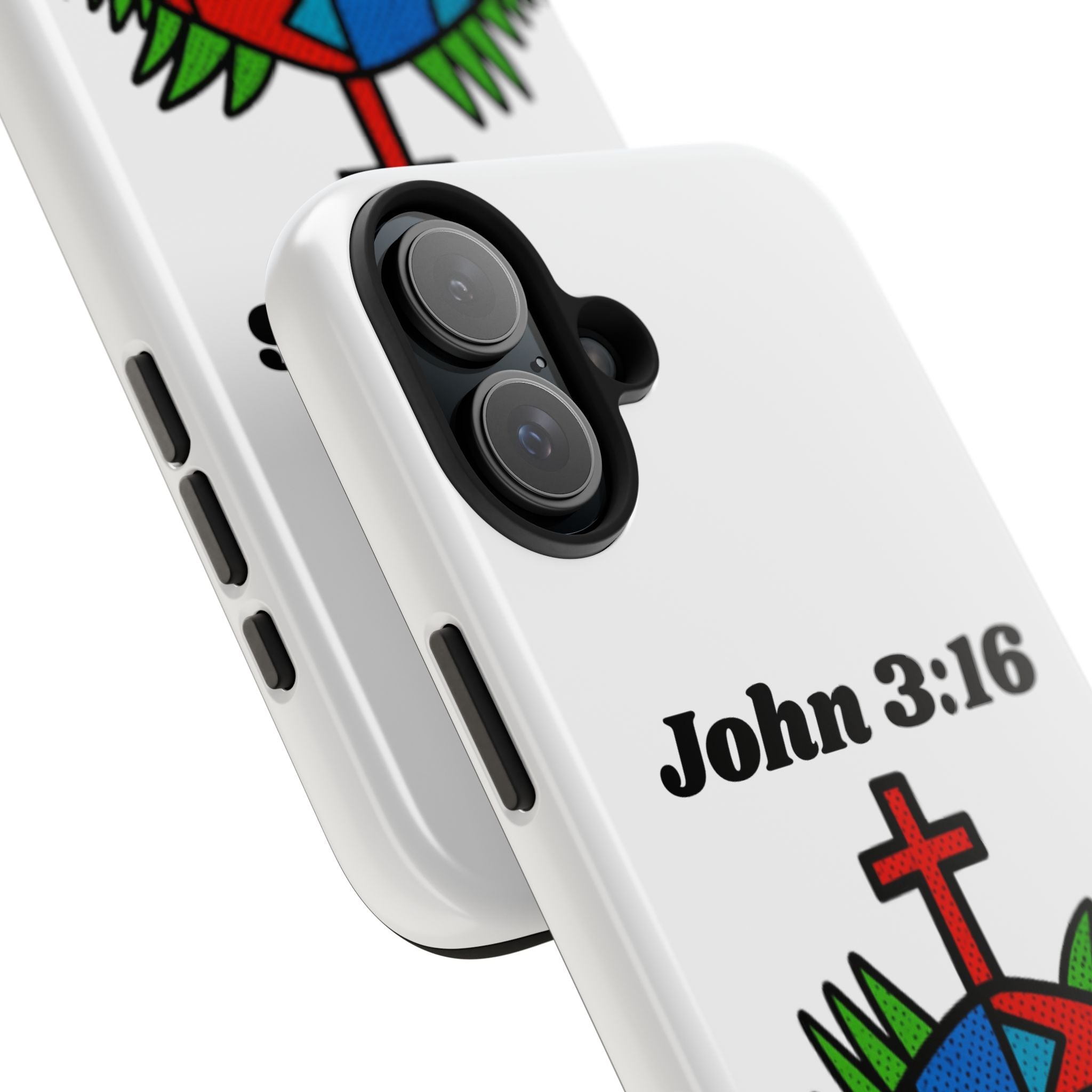 John 3:16 Christian Phone Case — Tough Religious Bible Verse Design
