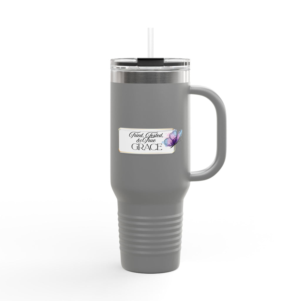 40oz Insulated Travel Mug — Tried, Tested, & True Grace