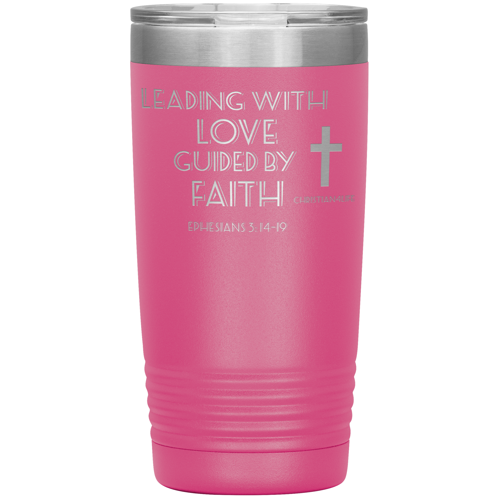 20oz Christian Insulated Tumbler -Leading with Love