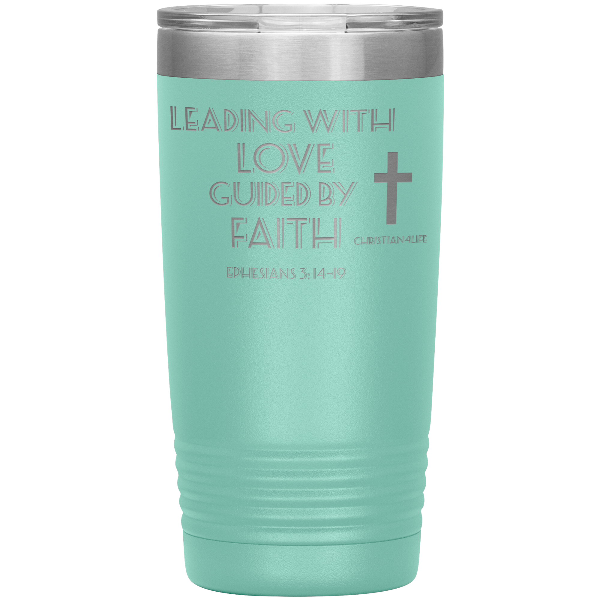 20oz Christian Insulated Tumbler -Leading with Love