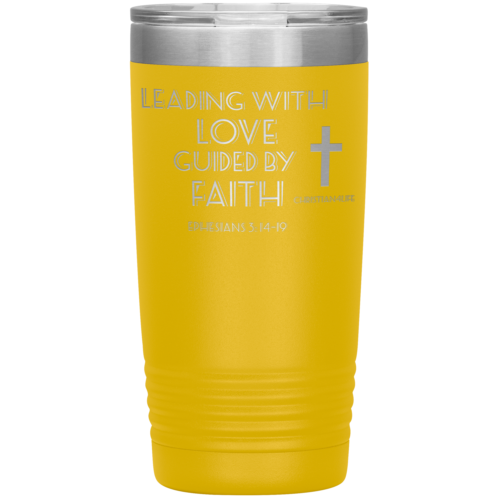 20oz Christian Insulated Tumbler -Leading with Love