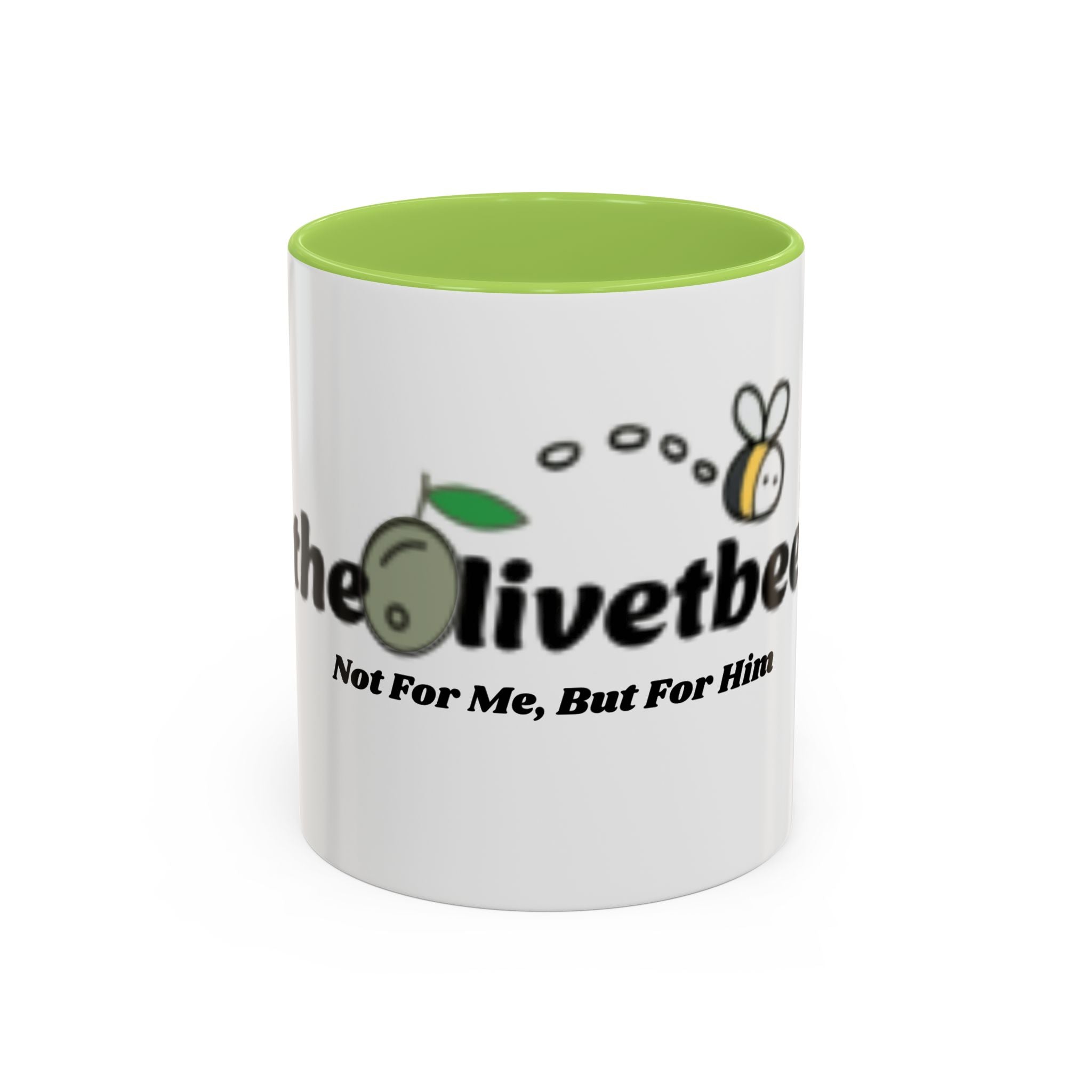 theOlivetbee Coffee Mug — "Not For Me, But For Him" Accent Ceramic Mug (11/15oz)