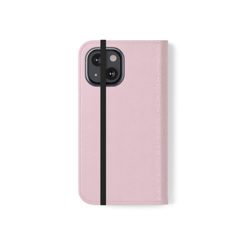 Pink Bee Logo Flip Phone Case — theOlivetbee Wallet Cover